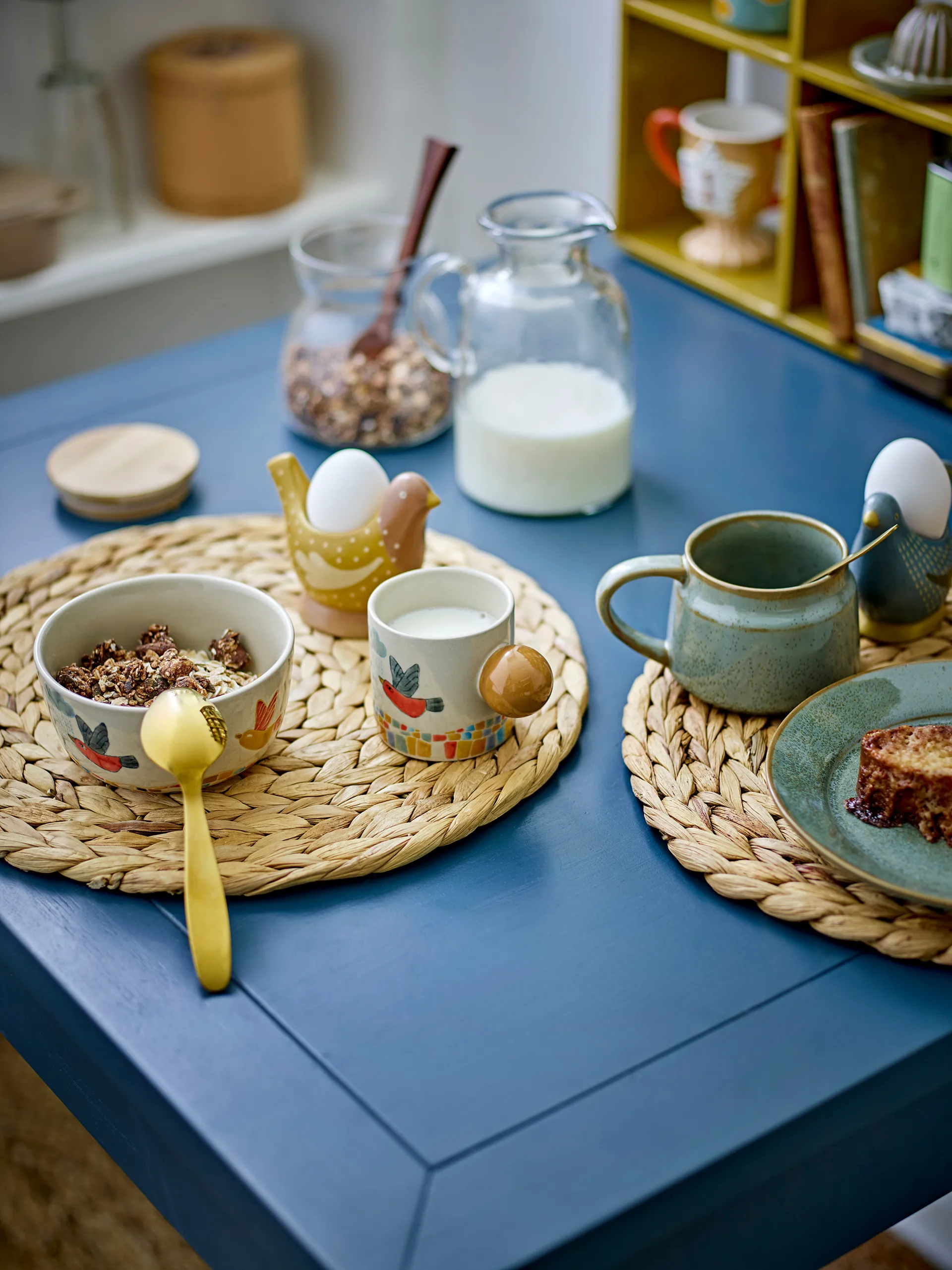 Colorine skål Ø12 cm, Natur Bloomingville