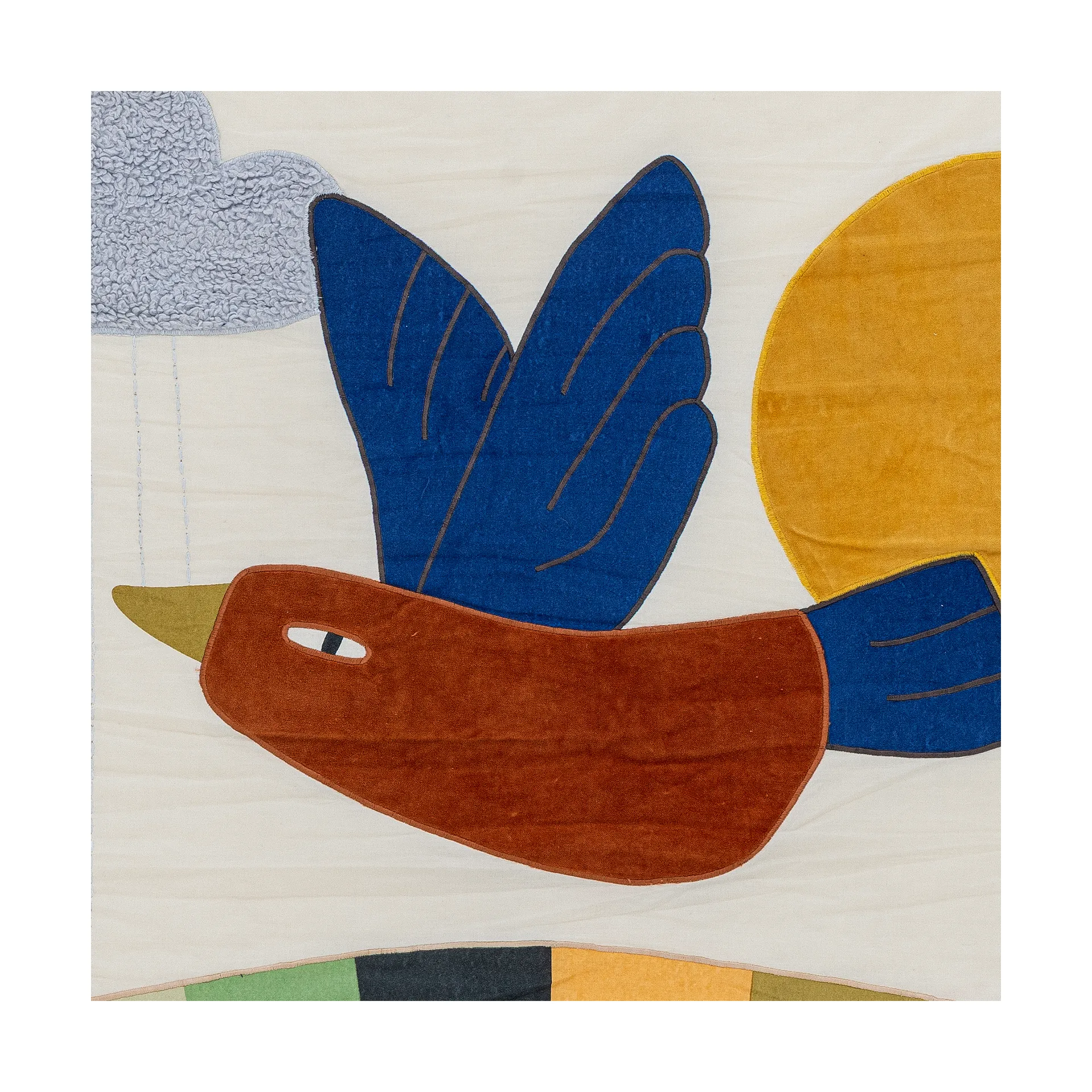 Colorine väggdekoration bomull 101x101 cm, Natur Bloomingville