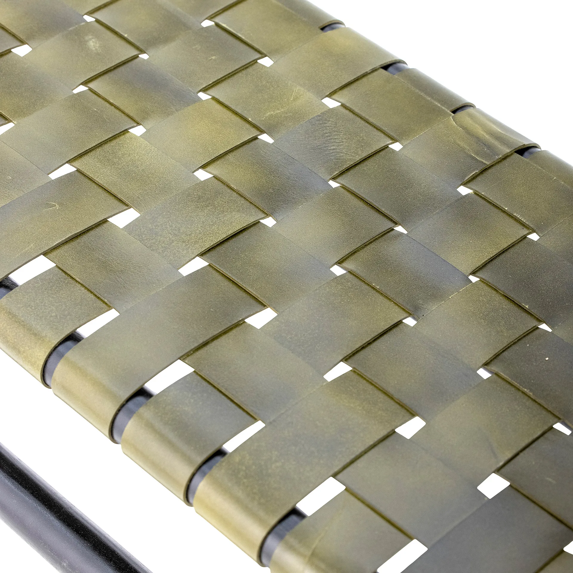 Conner bänk, Svart-grönt läder Bloomingville