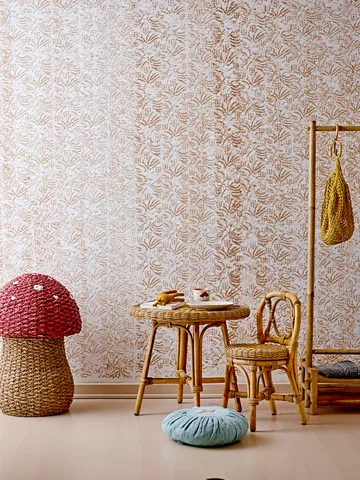 Corintha förvaringskorg med lock Ø43x61 cm - Röd - Bloomingville