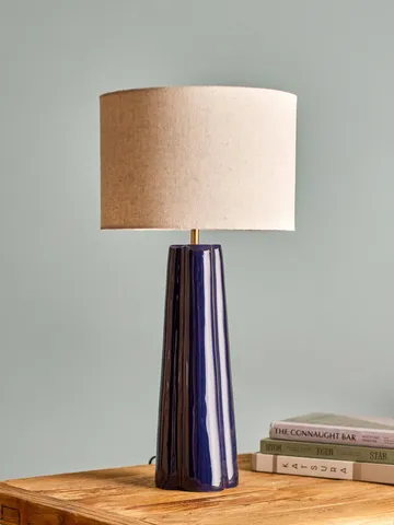 Cornelie bordslampa - Blue, Ø30 cm - Bloomingville