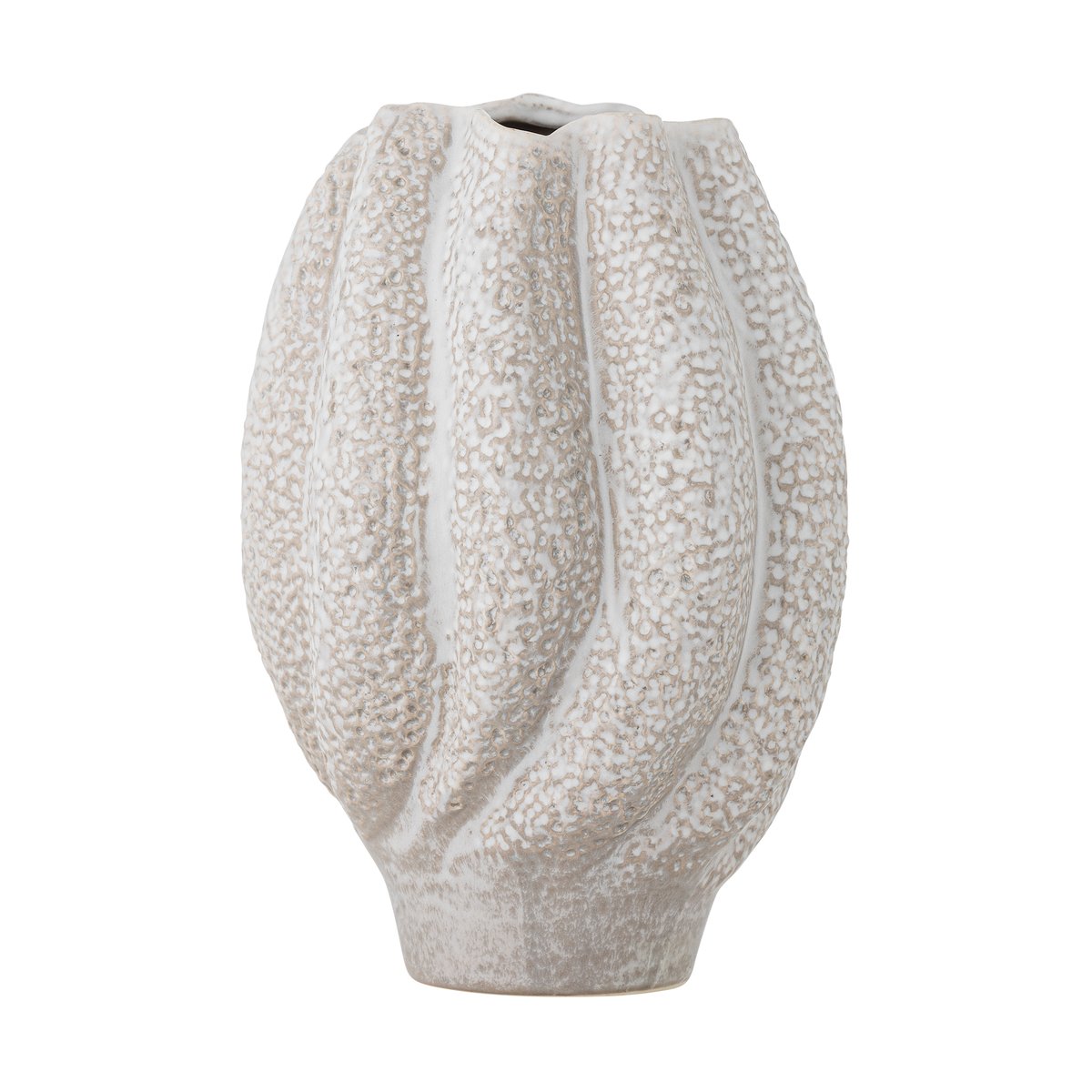 Bloomingville Cove vas 28 cm Vit | Skandinavisk Design | Vaser | Vit