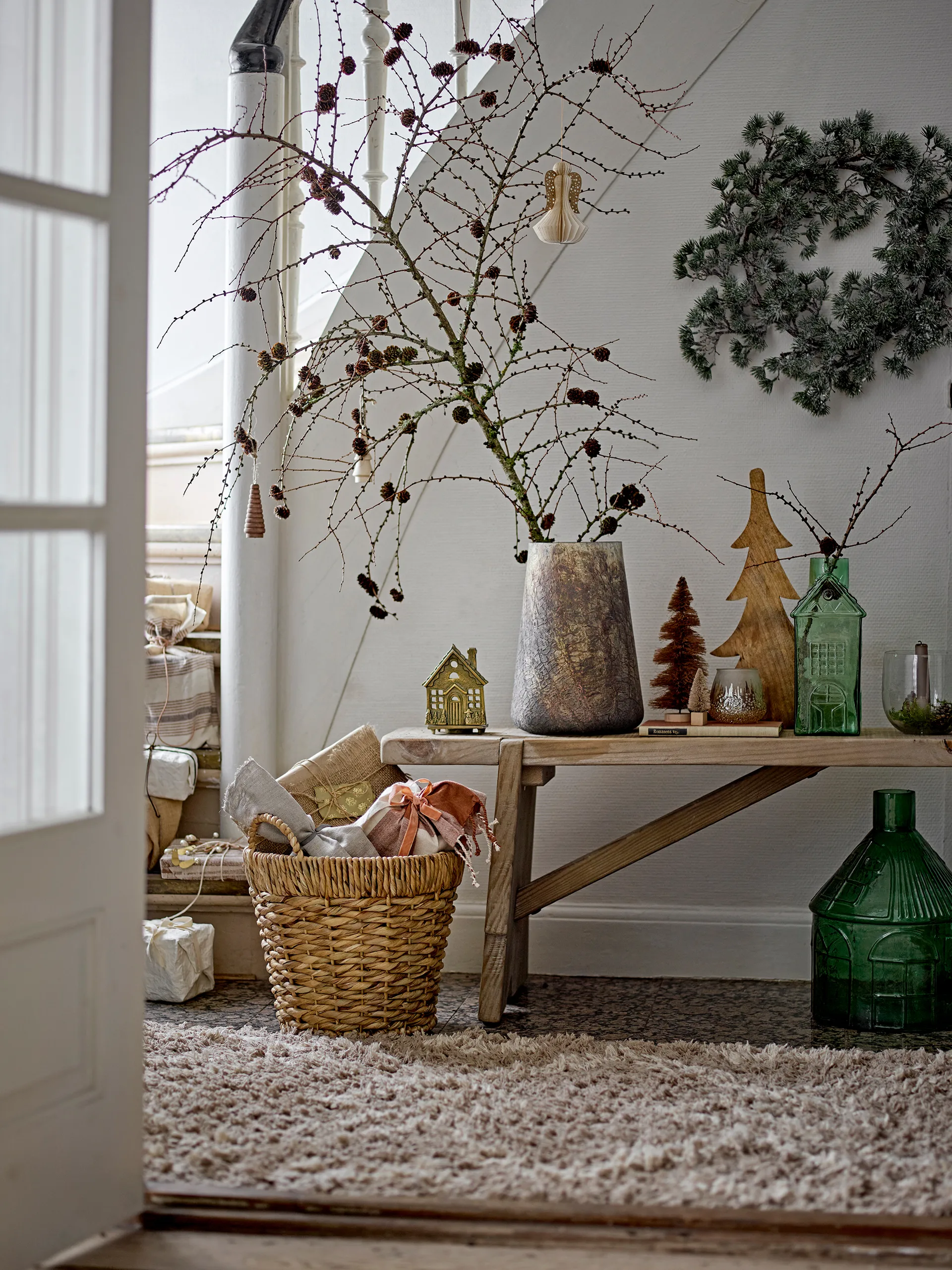 Crista värmeljushållare 6x14 cm, Mässing Bloomingville