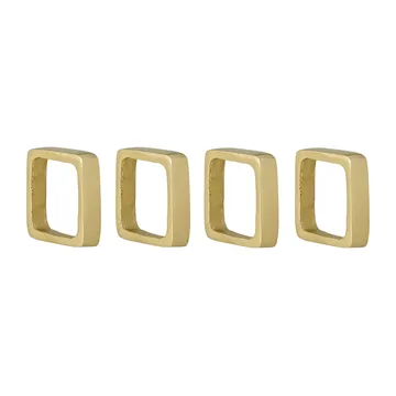 Cybelle servettring 4,5x4,5 cm 4-pack - Guld - Bloomingville