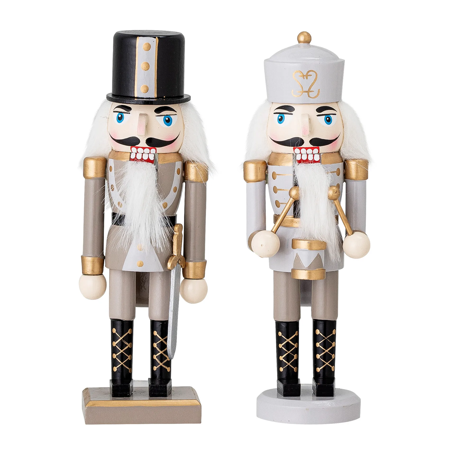 Darren nötknäppare dekoration 20,5 cm 2 delar, Gold Bloomingville