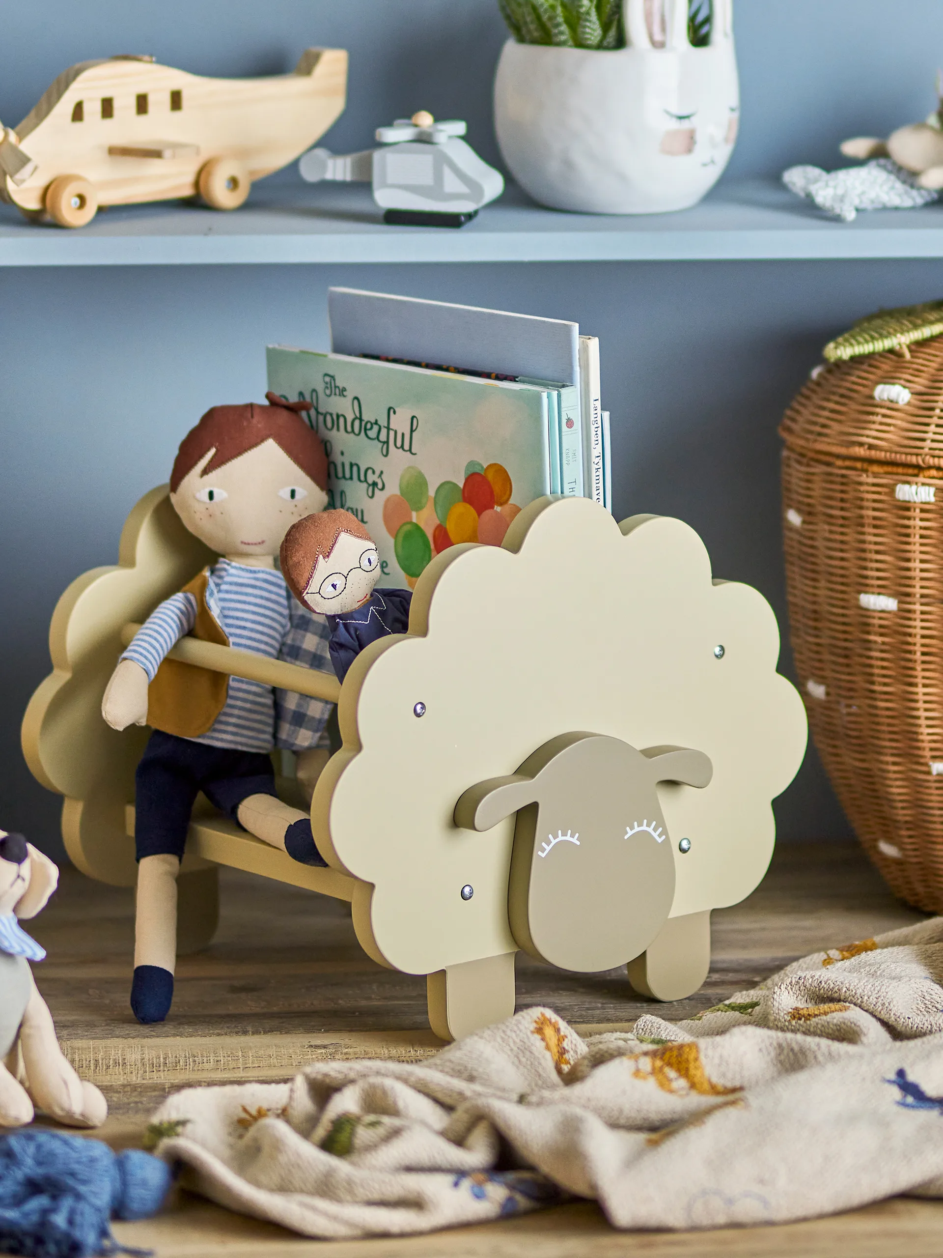 Dolly bokhylla, Grå Bloomingville