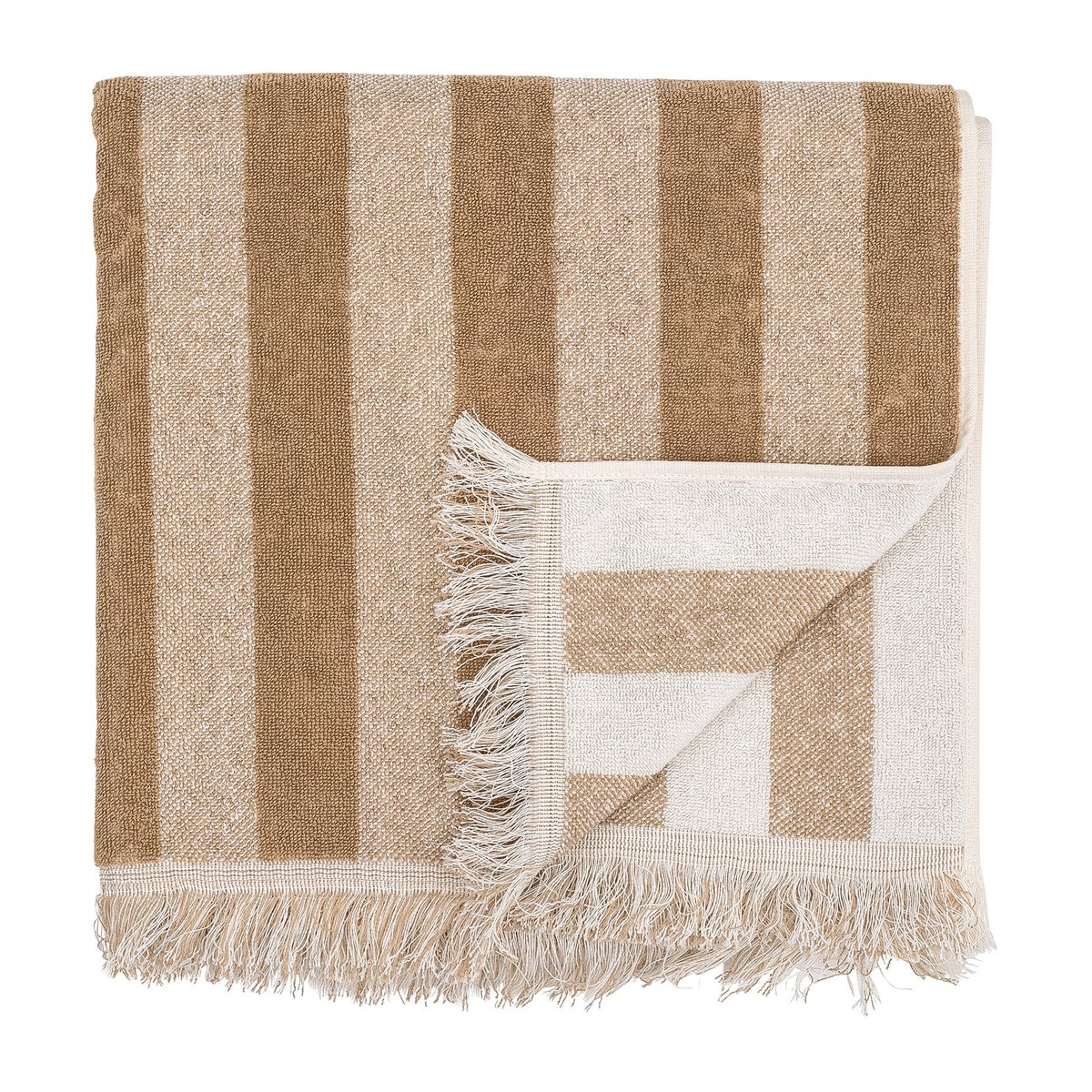 Bloomingville Elaia handduk 50x100 cm Brun | Skandinavisk Design | Badlakan | Brun