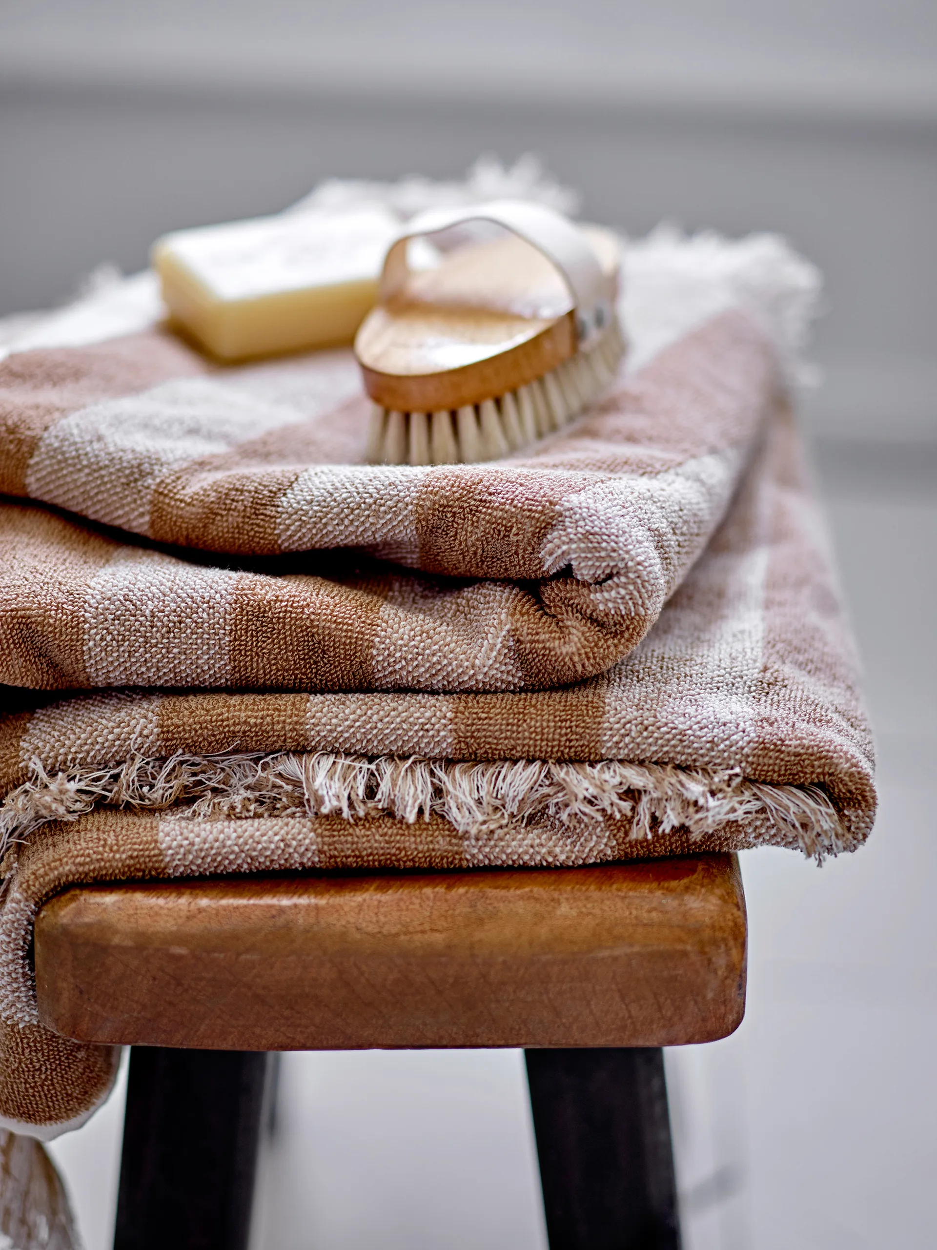 Elaia handduk 50x100 cm, Brun Bloomingville