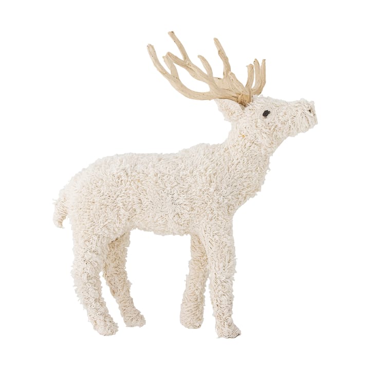 Elmo hjort dekoration 33 cm, Vit Bloomingville