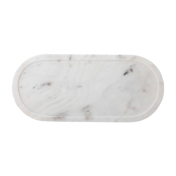 Emmaluna bricka 20x45,5 cm, Vit marmor Bloomingville