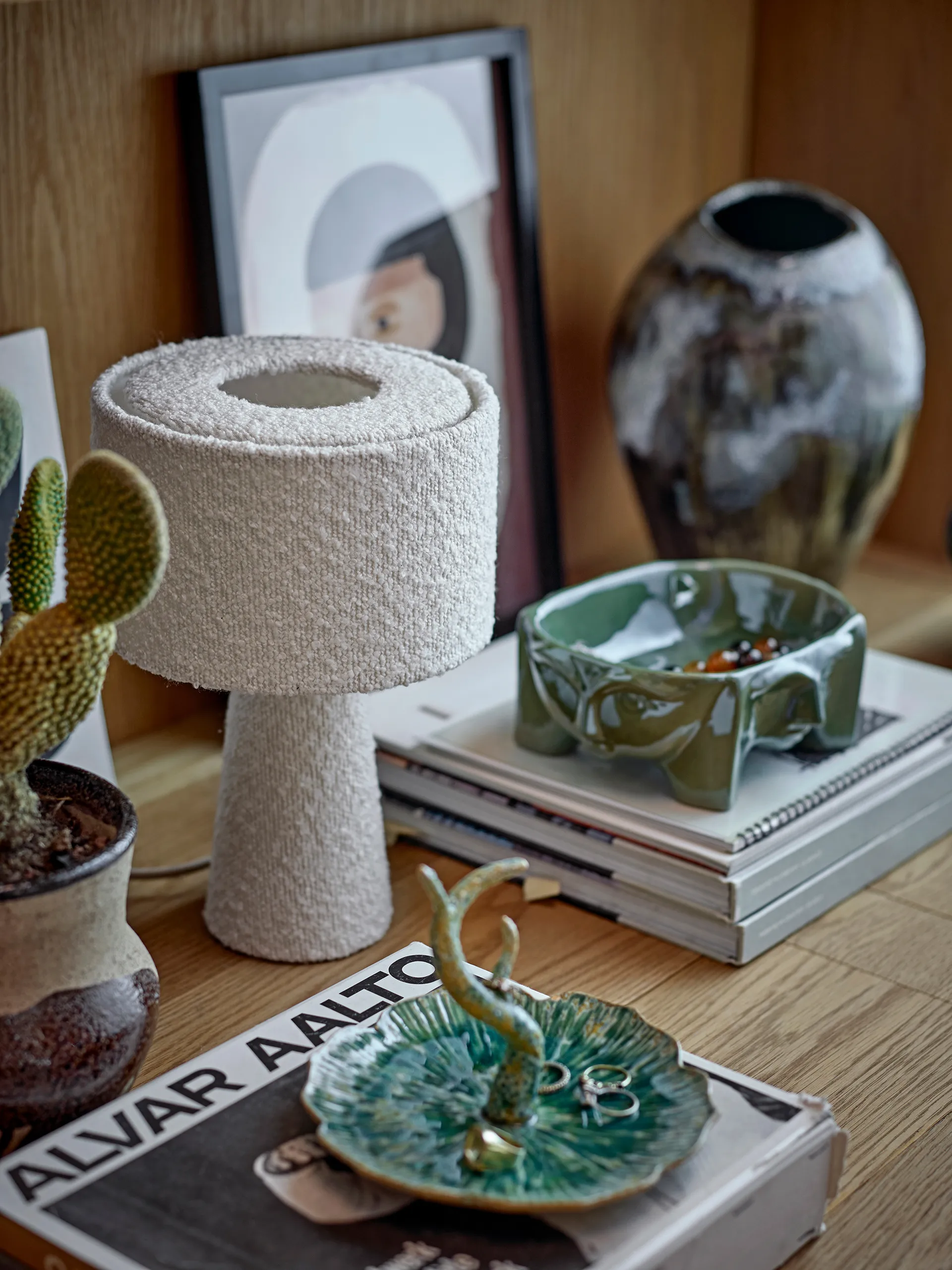 Emmie bordslampa Ø 20 cm, Vit Bloomingville