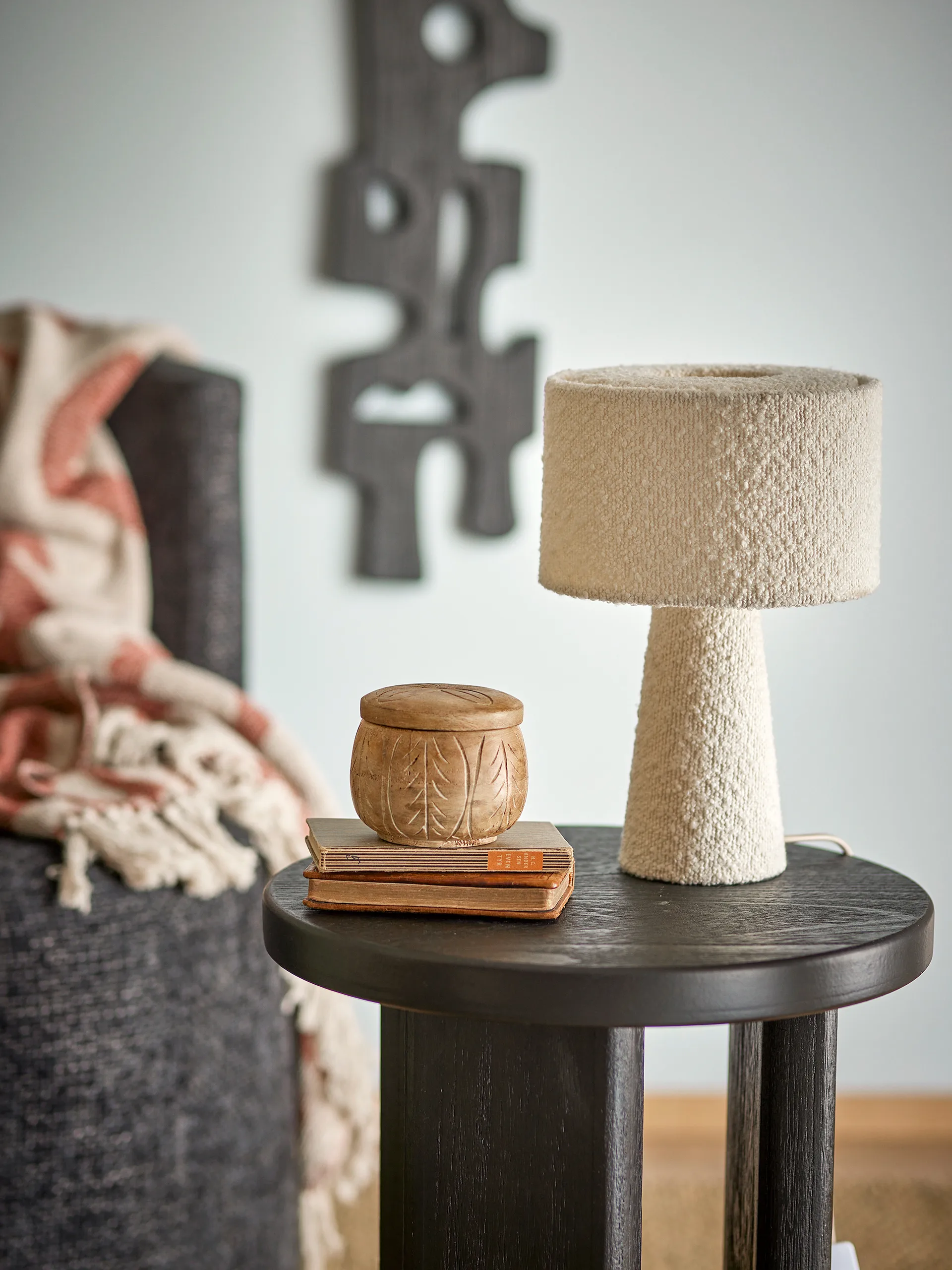 Emmie bordslampa Ø 20 cm, Vit Bloomingville