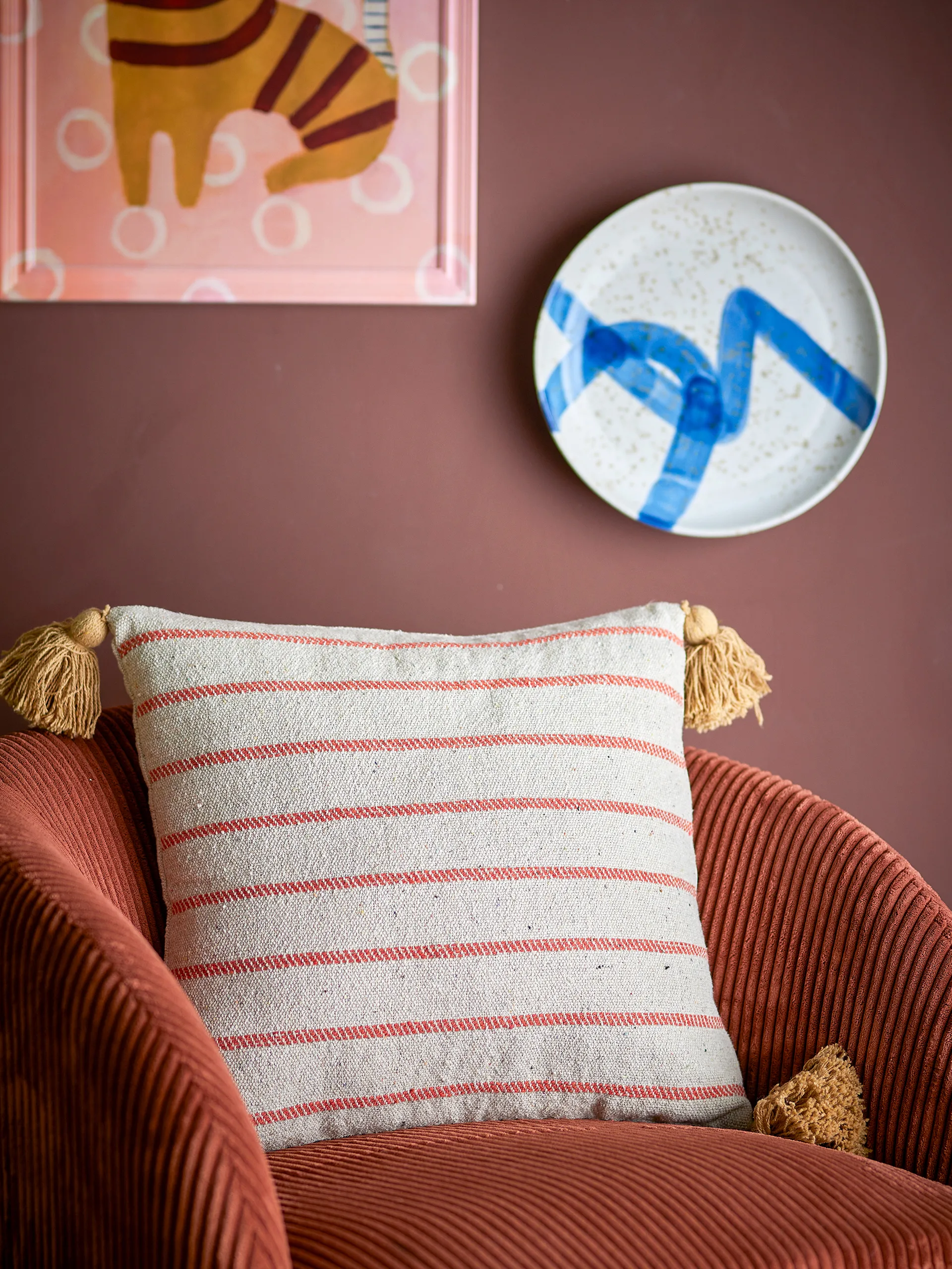 Eviaya kudde 45x45 cm, Blå Bloomingville