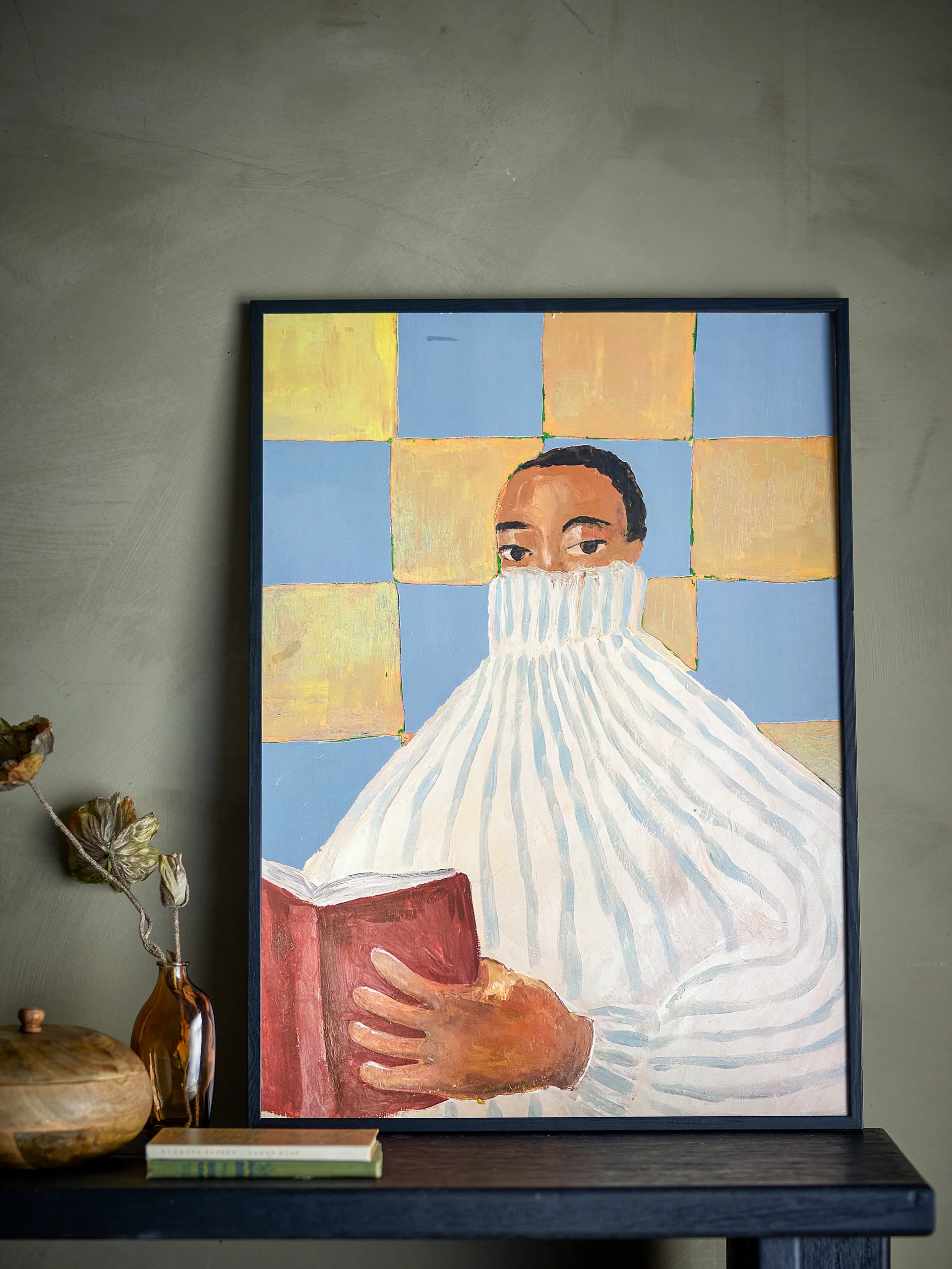 Filicia tavla 52x72 cm, Svart ram Bloomingville