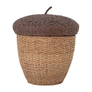 Finus förvaringskorg med lock Ø43,5 cm - Brun - Bloomingville