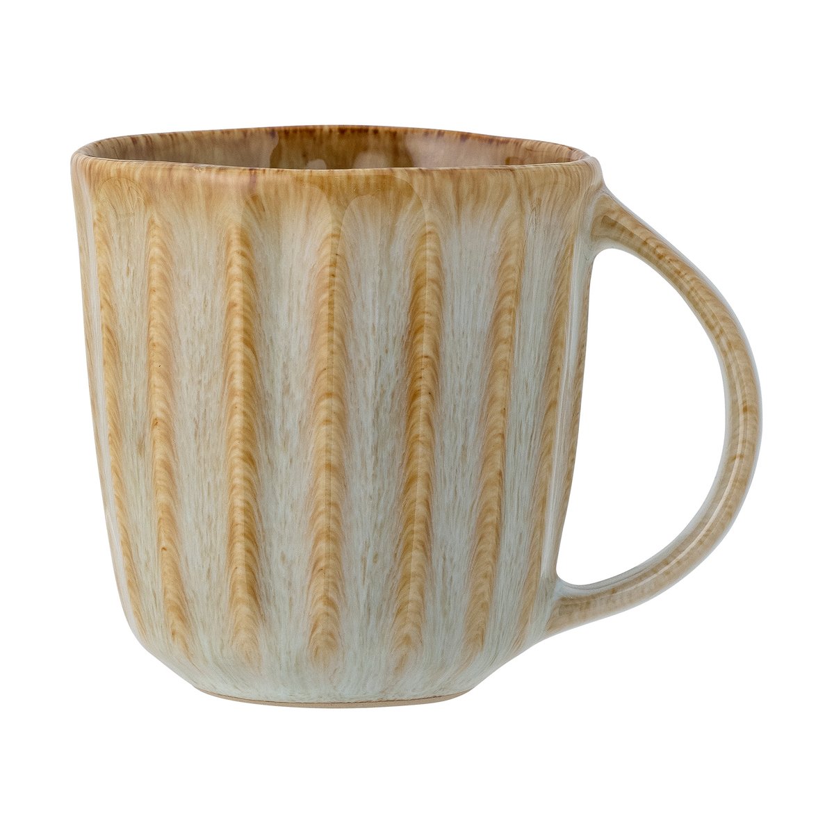 Bloomingville Fleur mugg 35 cl Natur | Skandinavisk Design | Kaffekoppar | Beige