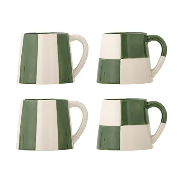 Floki mugg - Green, 4 delar - Bloomingville