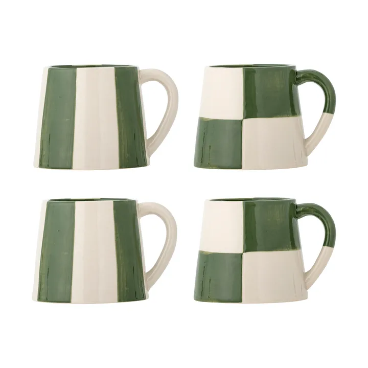Floki mugg - Green, 4 delar - Bloomingville