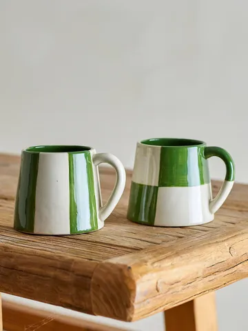 Floki mugg - Green, 4 delar - Bloomingville