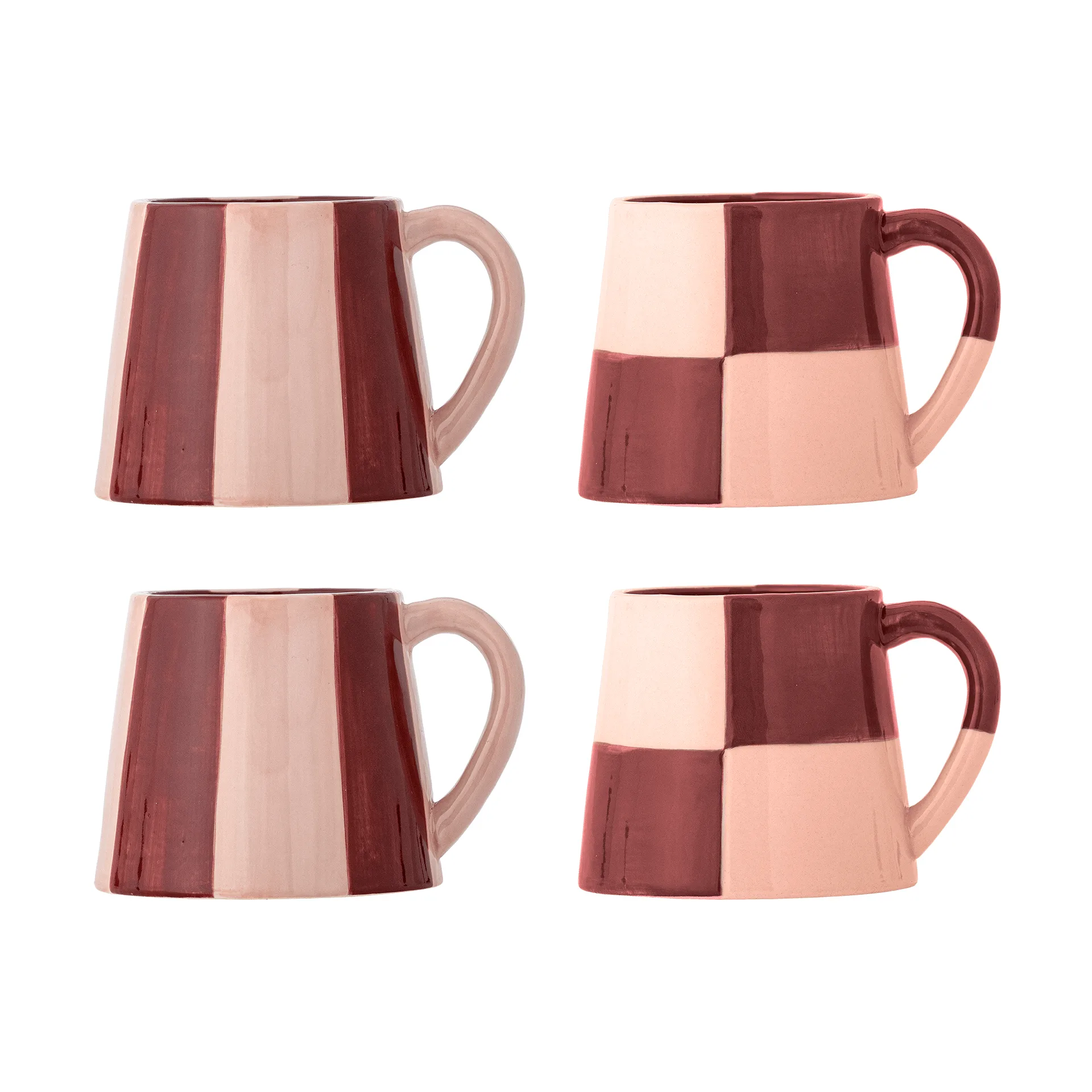 Floki mugg, Rose, 4 delar Bloomingville