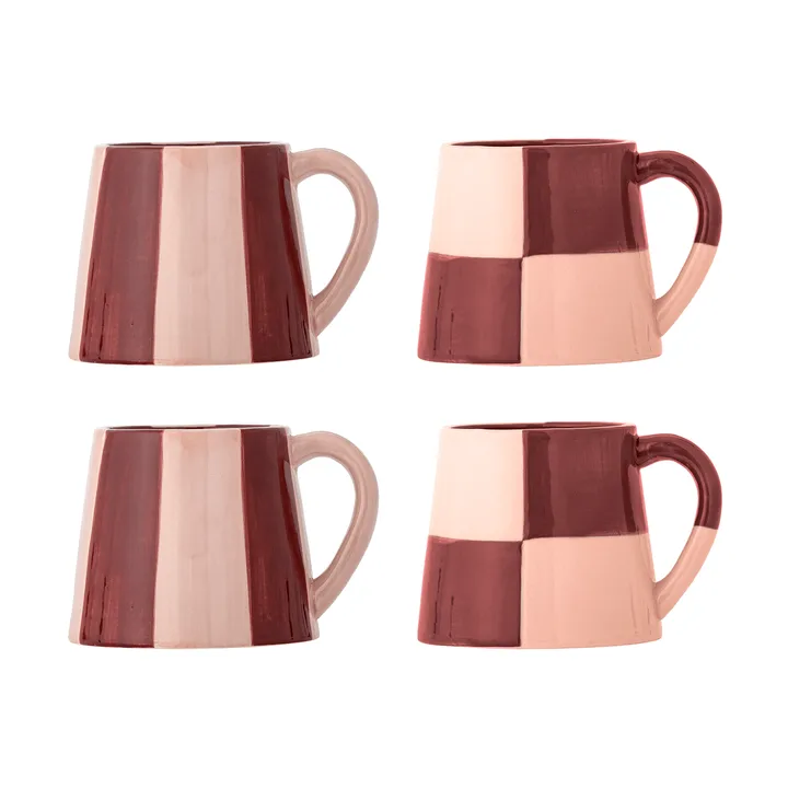 Floki mugg - Rose, 4 delar - Bloomingville