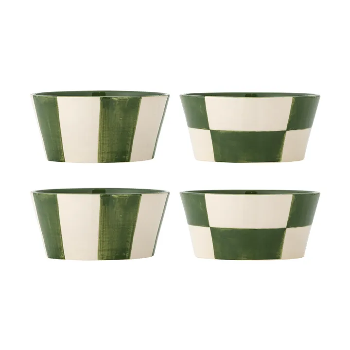 Floki skål - Green, 4 delar - Bloomingville