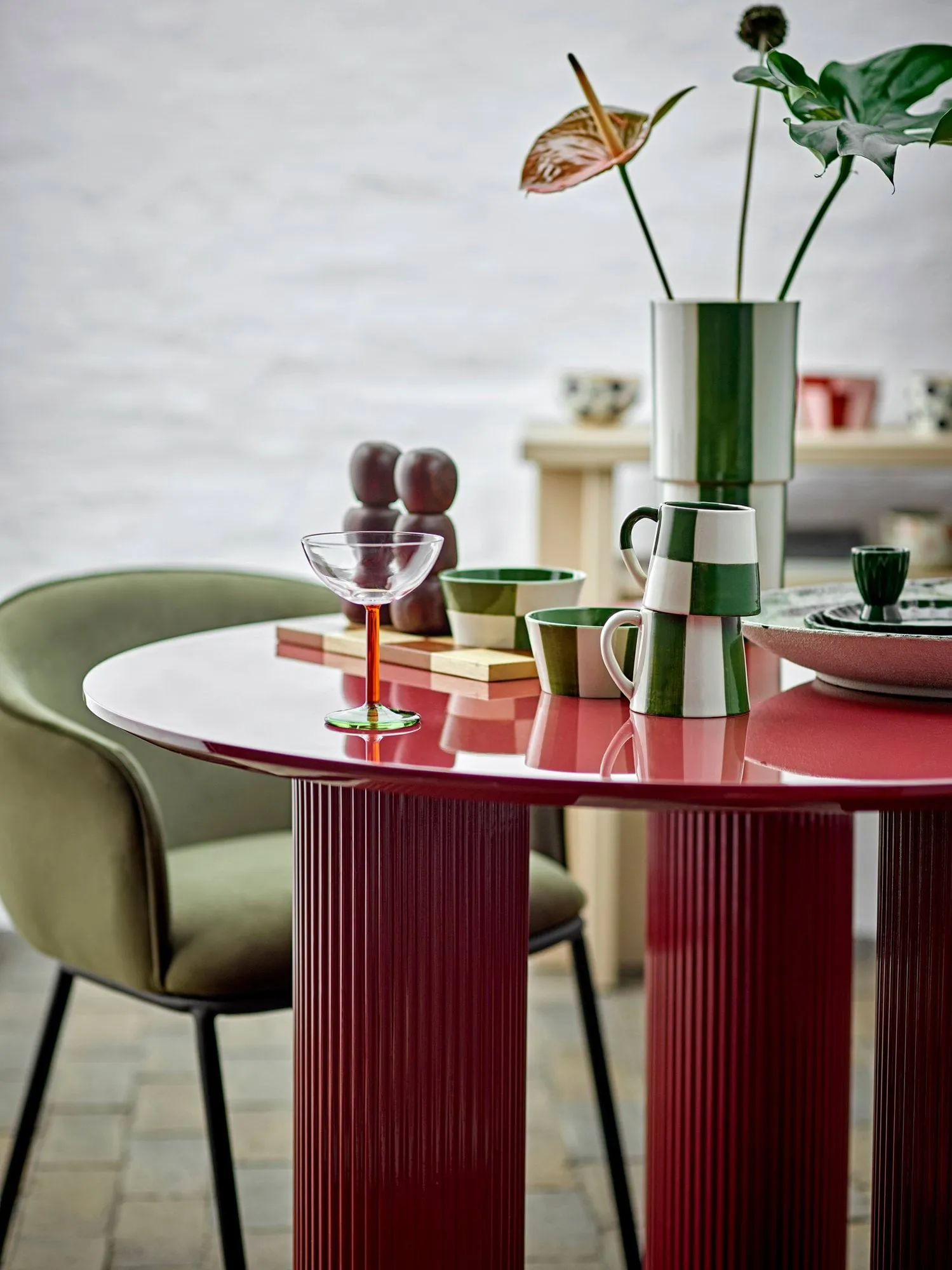 Floki skål, Green, 4 delar Bloomingville