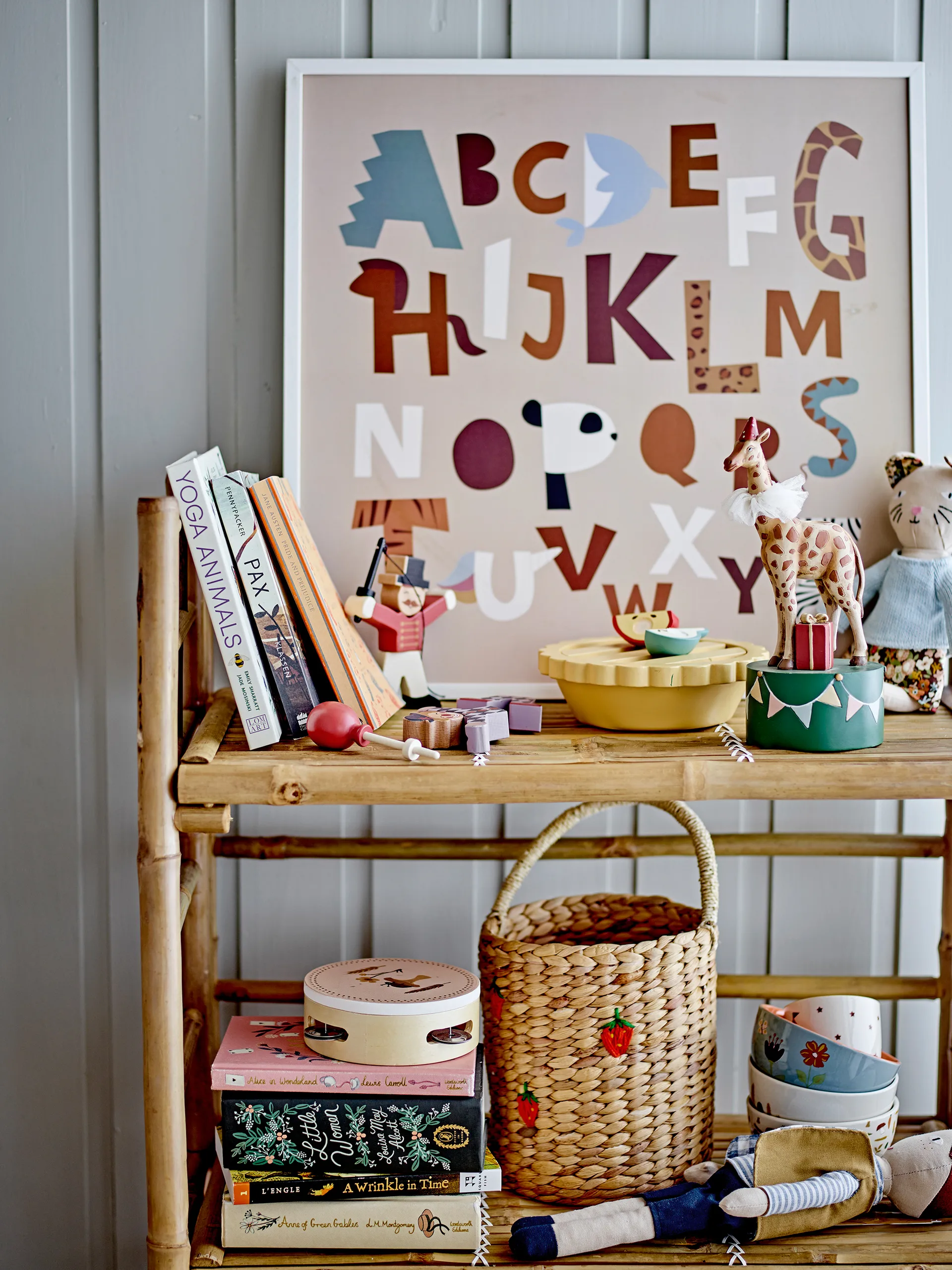 Flor ljusstake 25 cm, Giraff Bloomingville