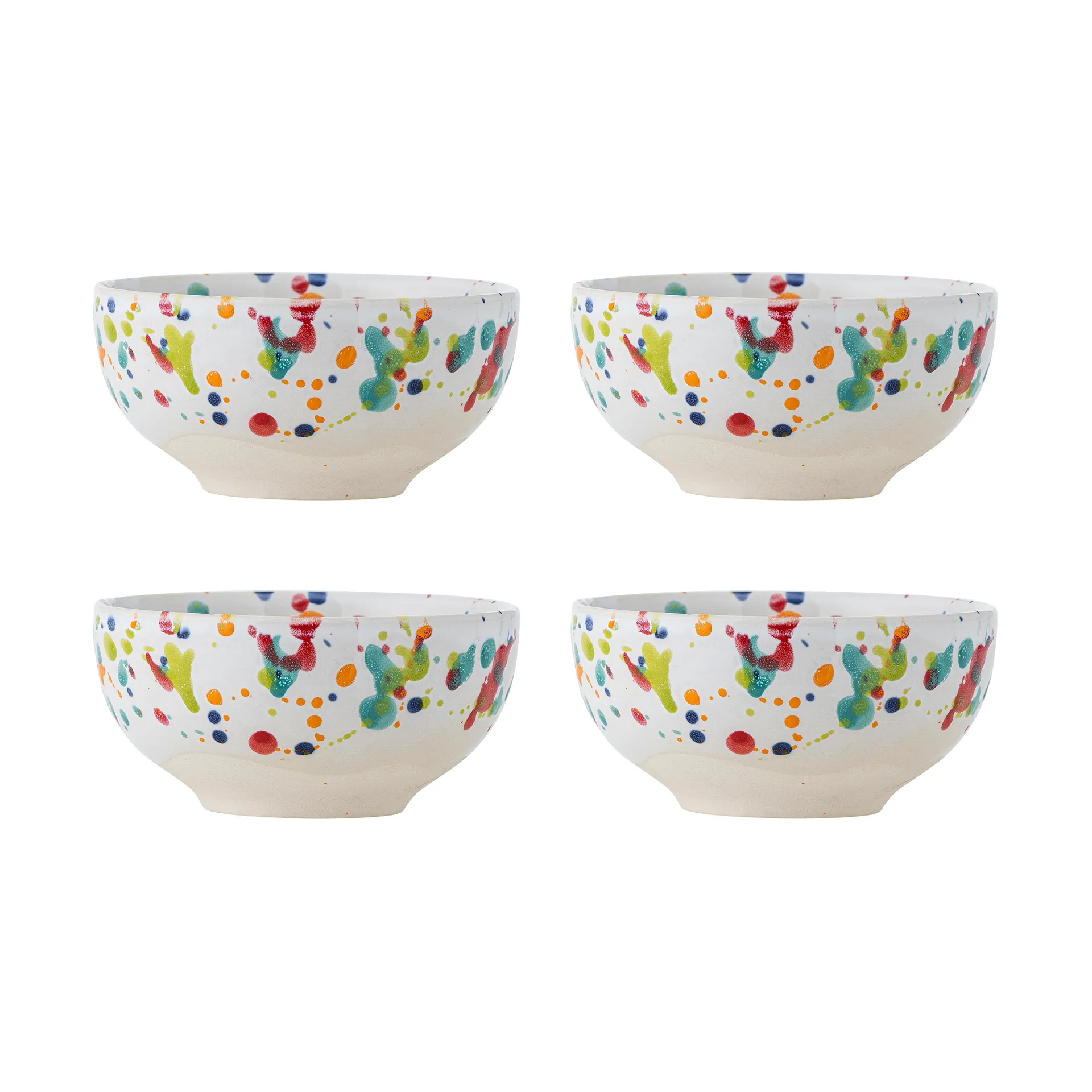 Freckles skål 4-pack Ø11,5 cm, Röd Bloomingville