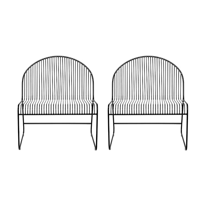 Friend loungestol 2-pack Svart Bloomingville