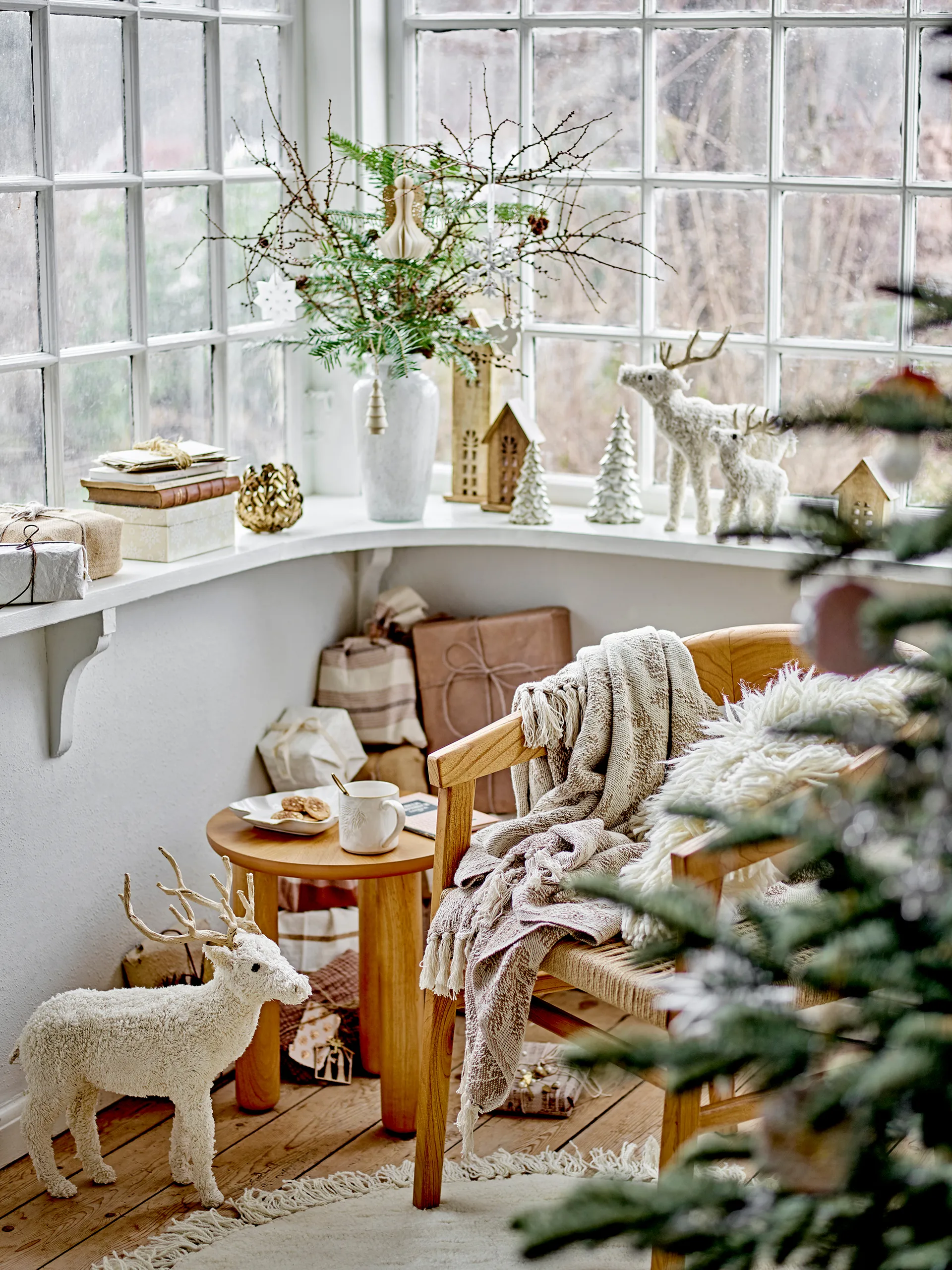 Gabriela pläd 130x160 cm, Brun Bloomingville