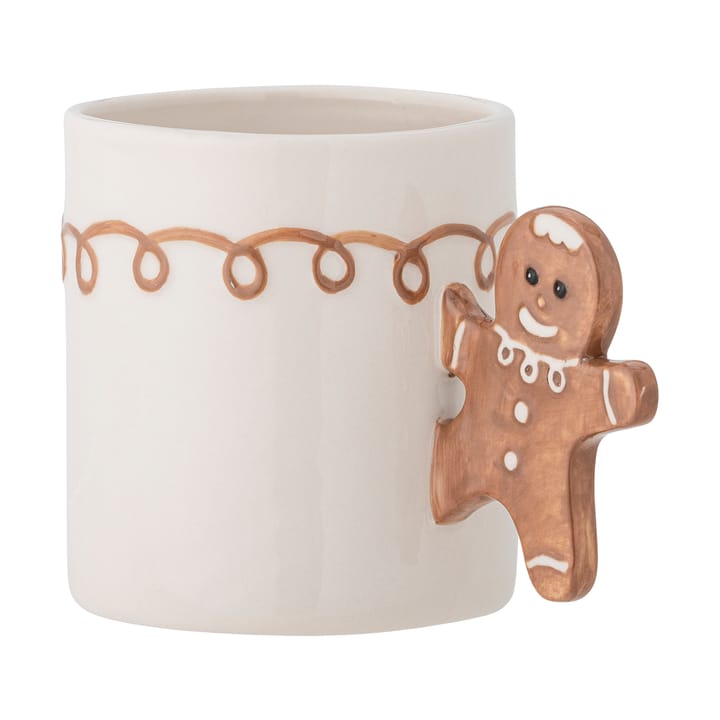 Ginnie mugg 29 cl, Vit-brun Bloomingville