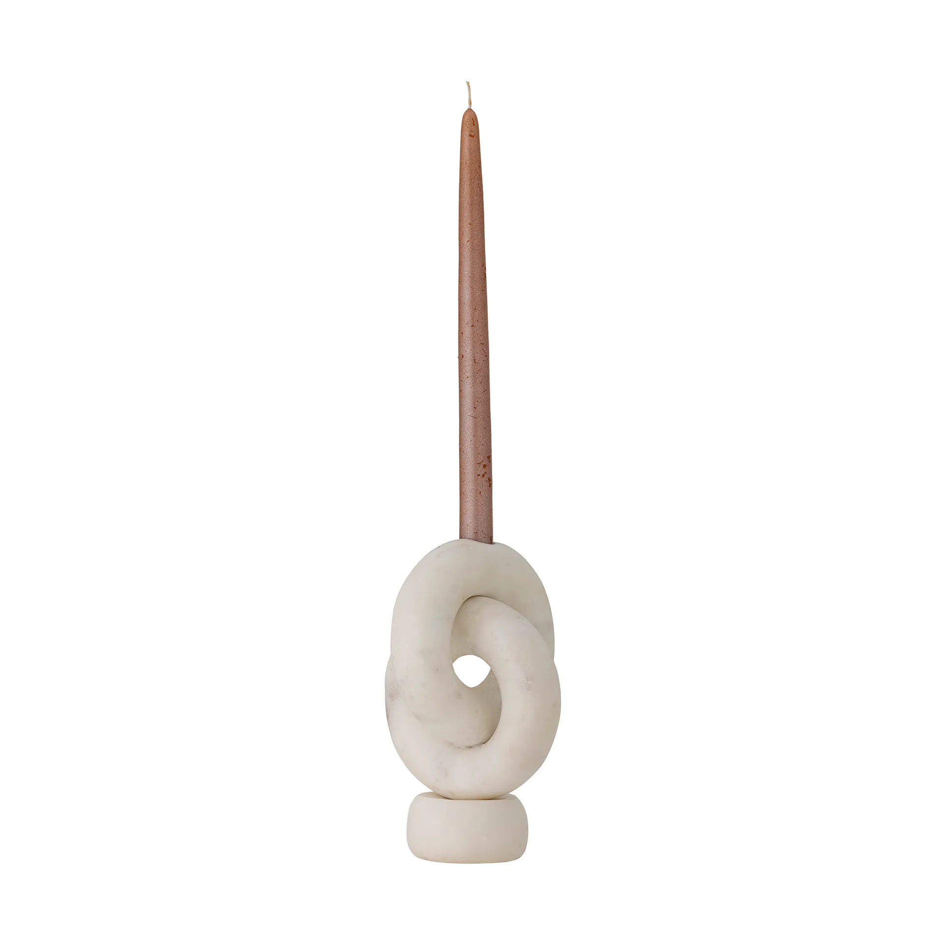 Goa ljusstake 20 cm, White marble Bloomingville