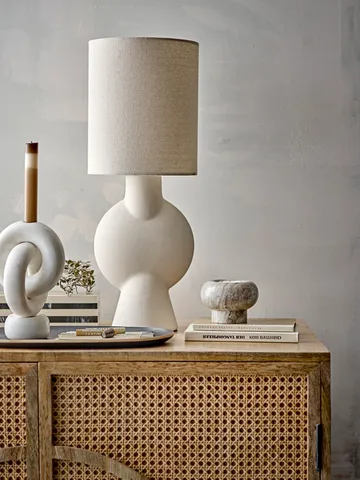 Goa ljusstake 20 cm - White marble - Bloomingville