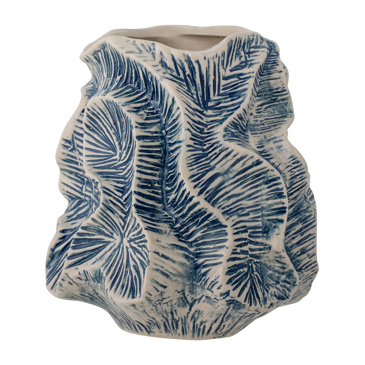 Bloomingville Guxi vas 19,5 cm Blå | Skandinavisk Design | Vaser | Blå