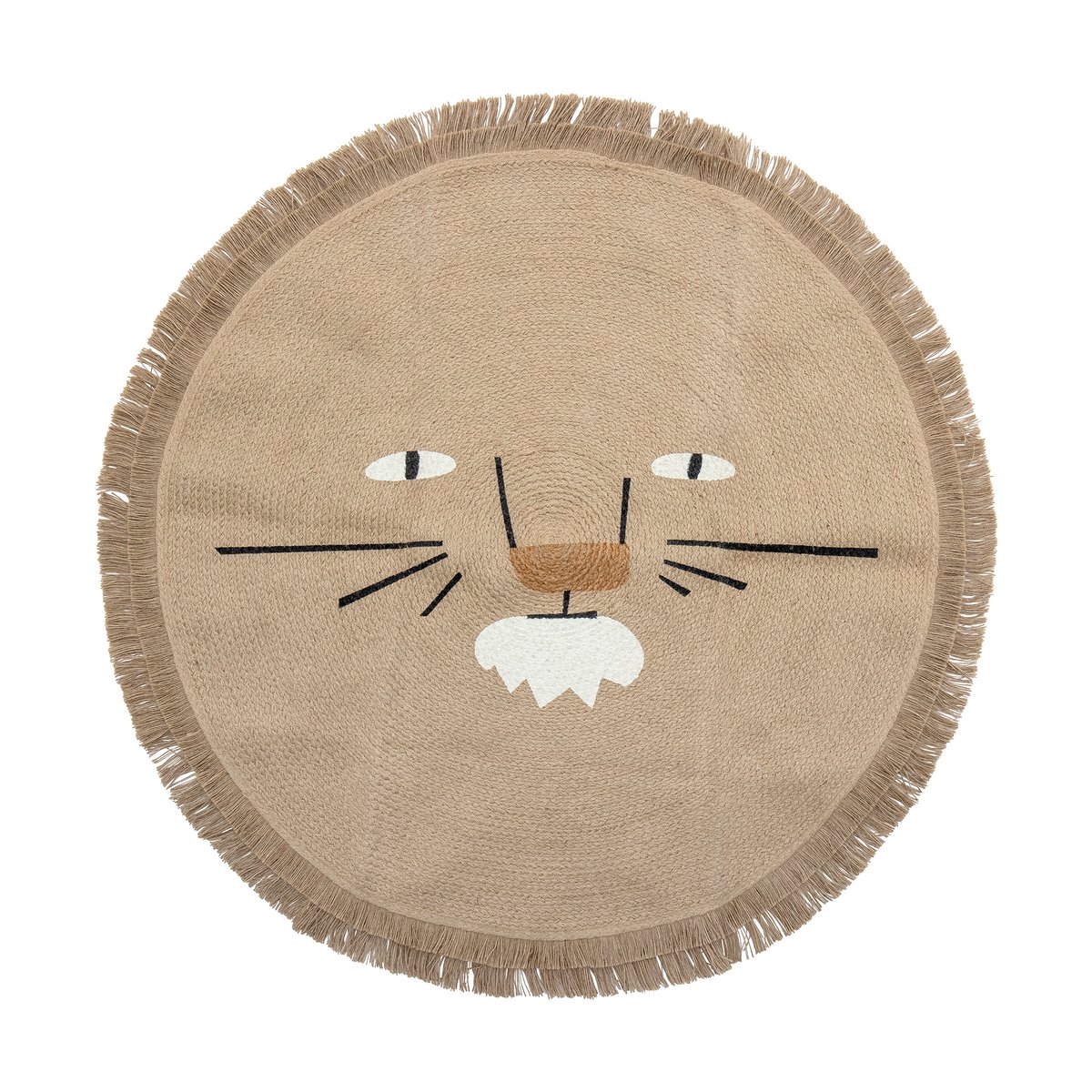 Bloomingville Harrison jutematta 100 cm Lejon | Skandinavisk Design | Lugg- & Ryamattor | Beige