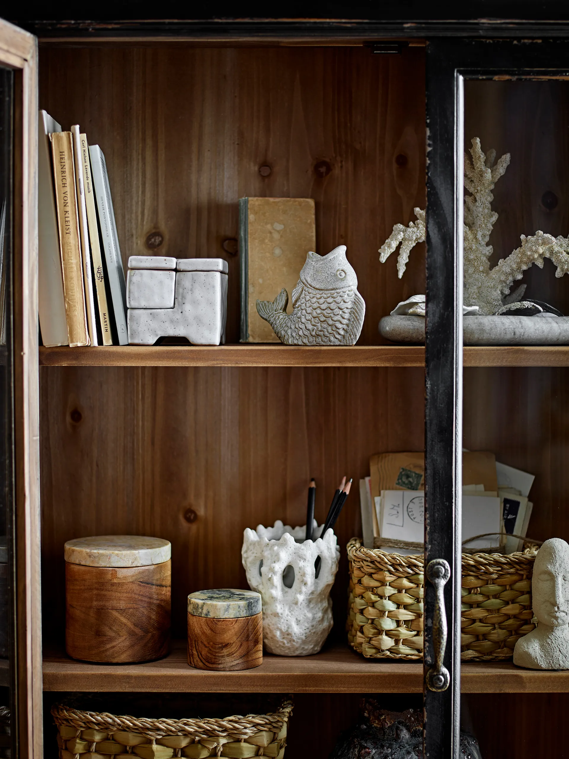 Hiro ljusstake, Grå Bloomingville