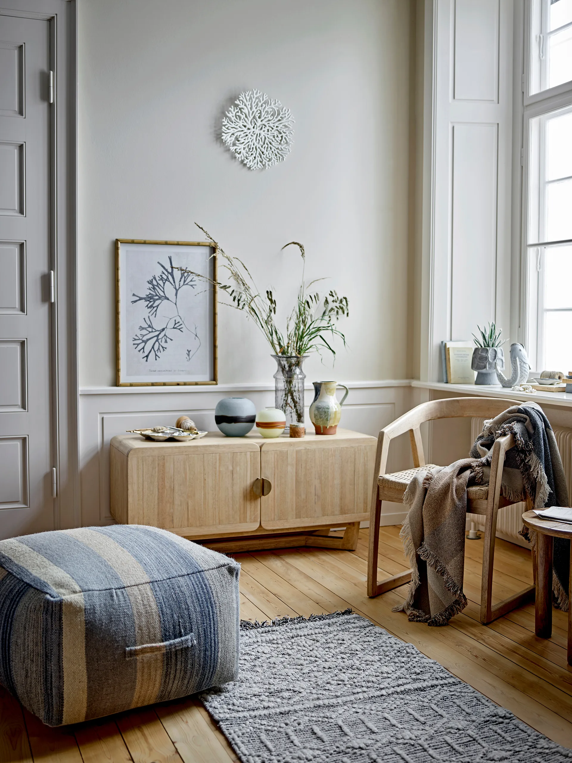 Hiro vas 21 cm, Blå Bloomingville