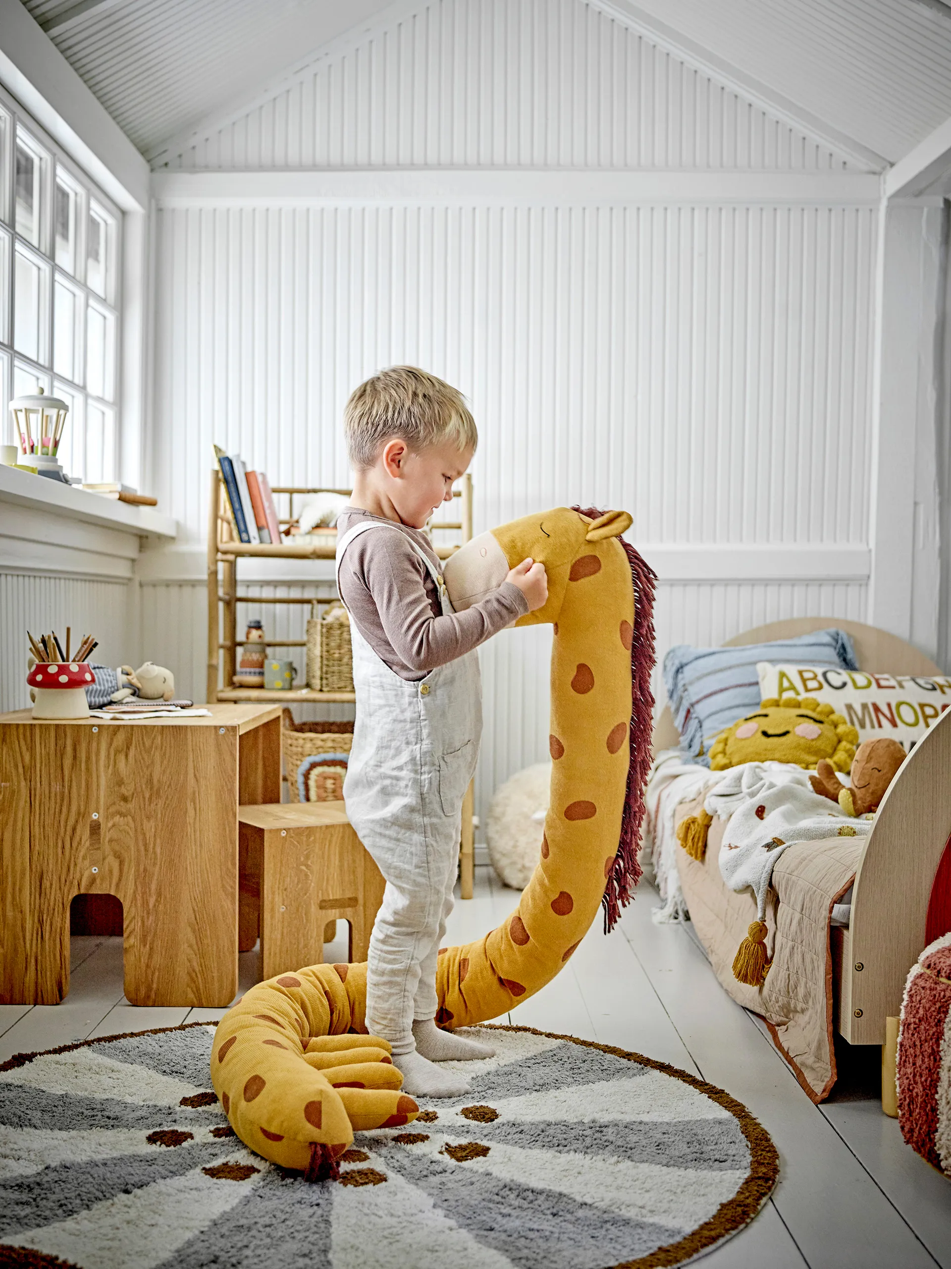 Ibber gosedjur 184 cm, Orange giraffe Bloomingville