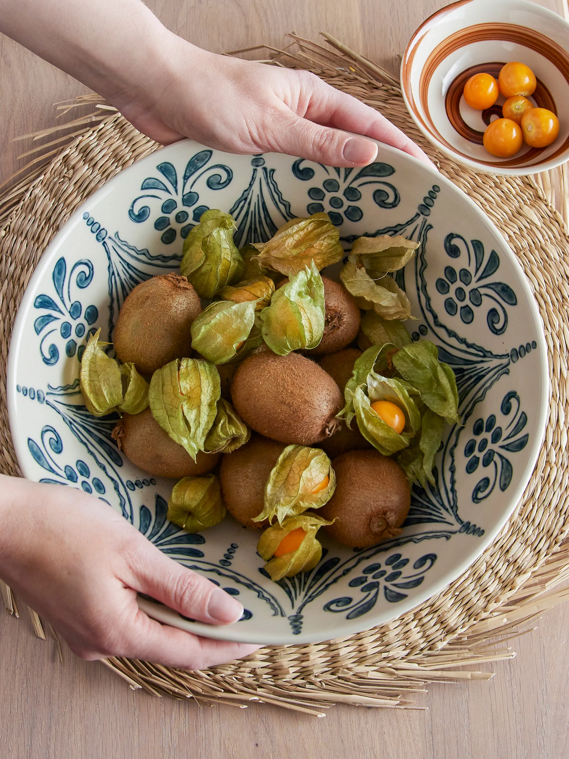 Ilsa bordstablett Ø38 cm, Natur Bloomingville