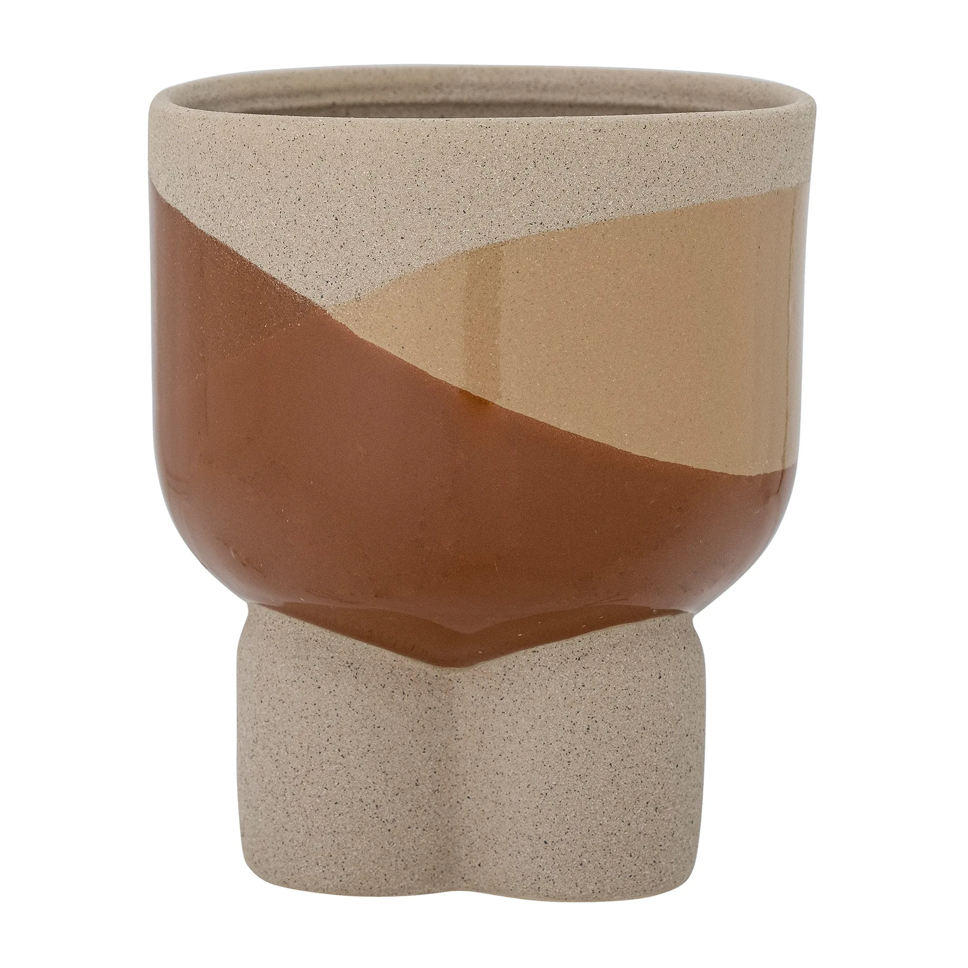 Iness kruka Ø14 cm, Brun Bloomingville