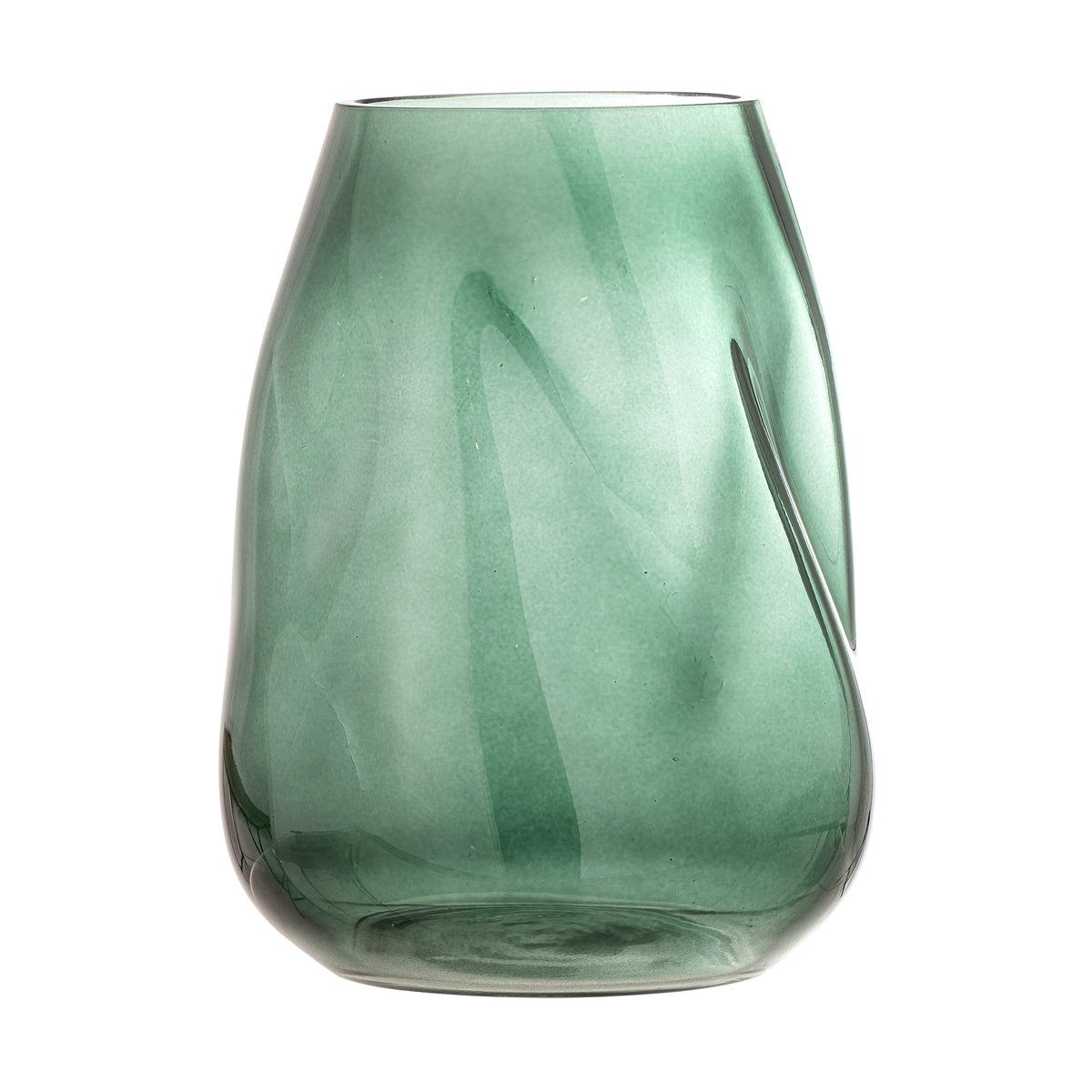 Bloomingville Ingolf glasvas 26 cm Grön | Skandinavisk Design | Vaser | Grön