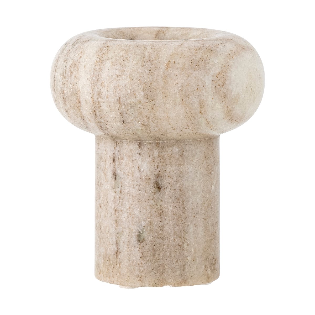 Bloomingville Isabea ljuslykta 12 cm Marmor | Skandinavisk Design | Ljuslyktor & Ljusfat | Beige