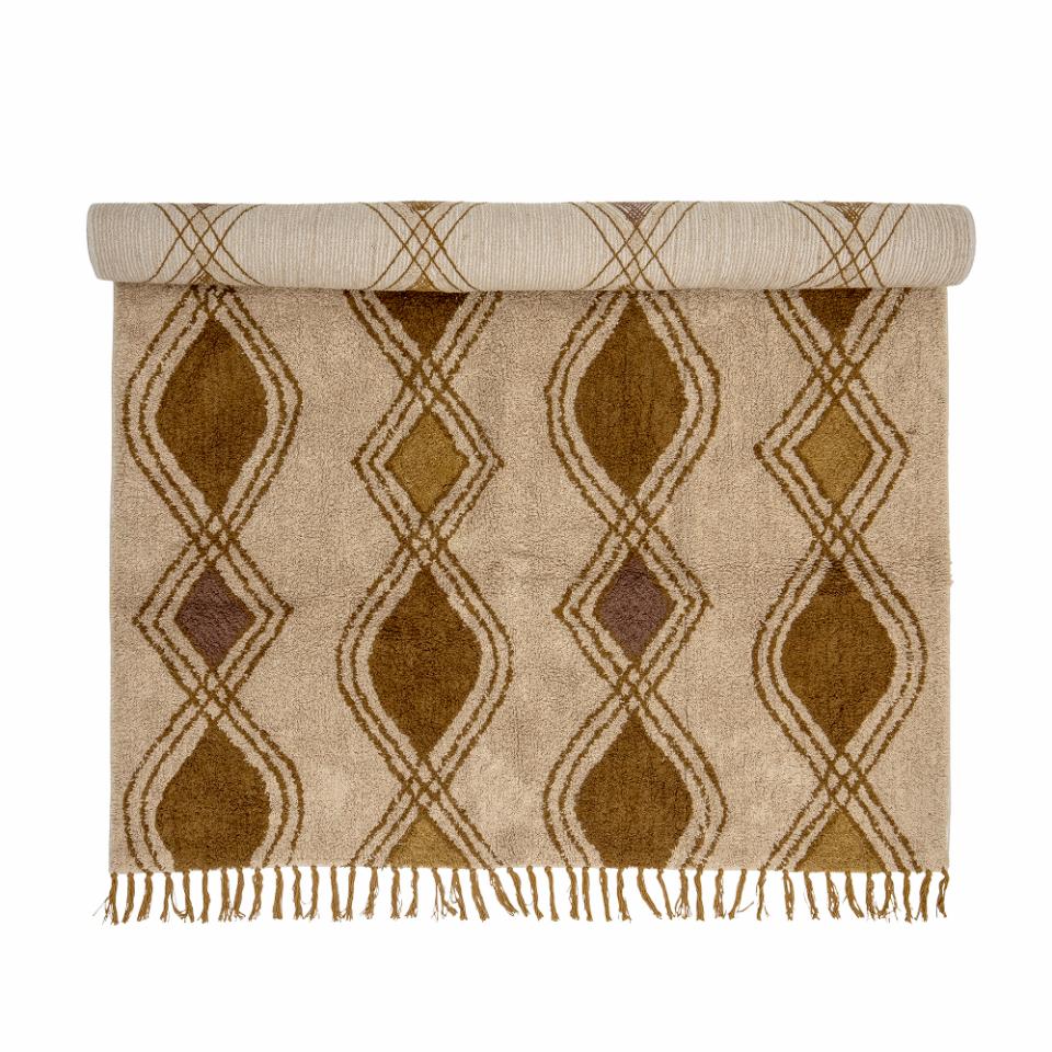 Bloomingville Isadora matta 140x200 cm Brun | Skandinavisk Design | Lugg- & Ryamattor | Beige