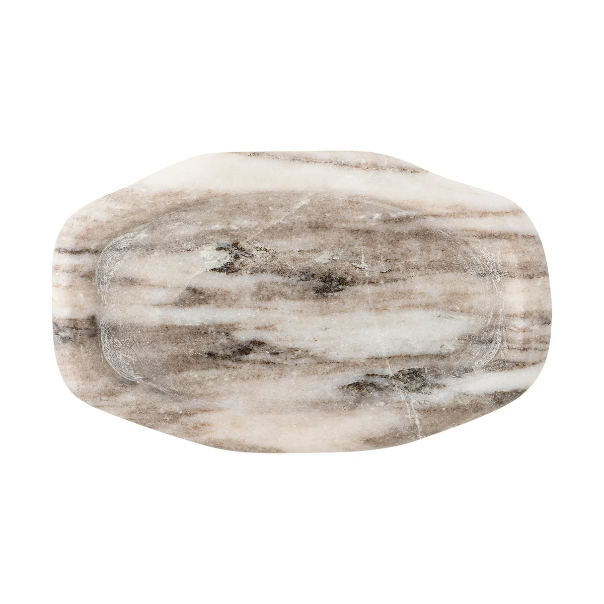 Bloomingville Izumi bricka 12,5x20 cm Marmor