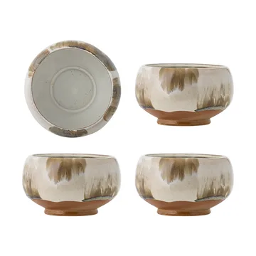 Jade skål 4-pack Ø12 cm - Natur - Bloomingville