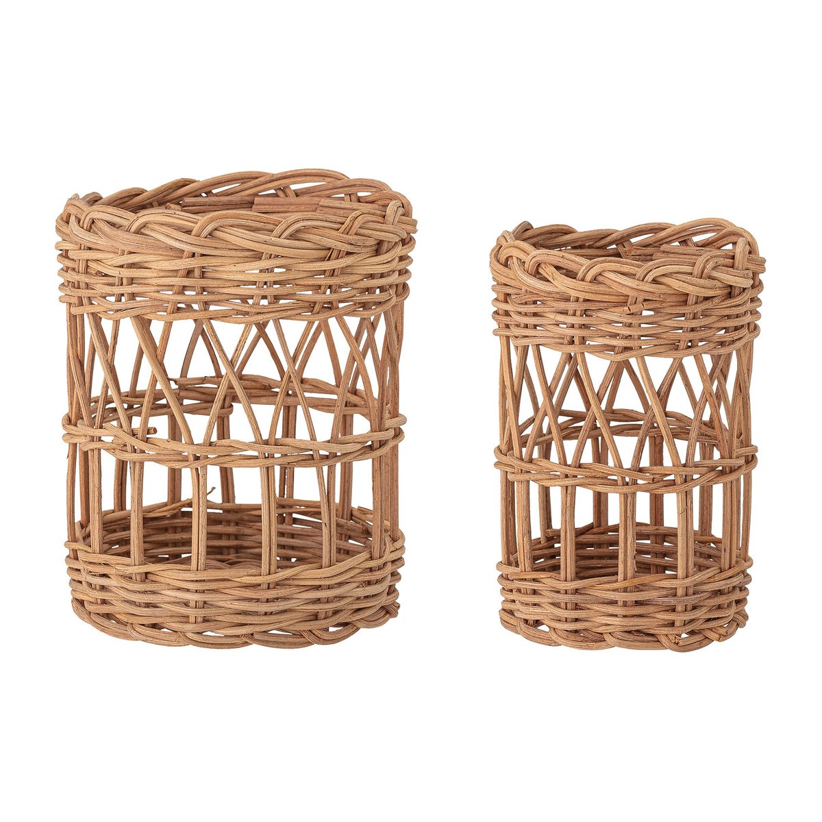 Bloomingville Jala förvaringskorg 2 delar Brun | Skandinavisk Design | Förvaringskorgar | Beige