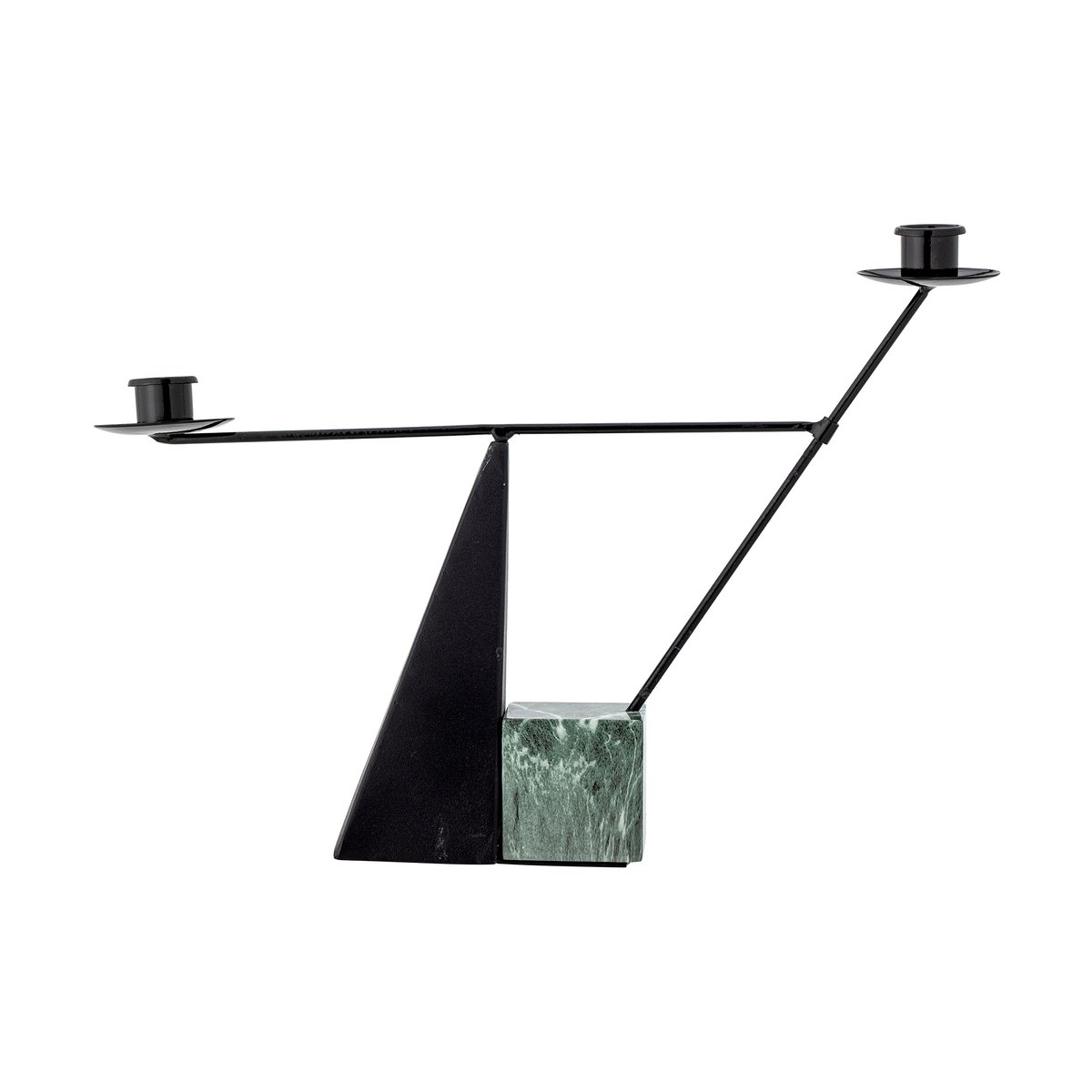 Bloomingville Jayda ljusstake 26x40 cm Green-iron | Skandinavisk Design | Ljuslyktor & Ljusfat | Grön