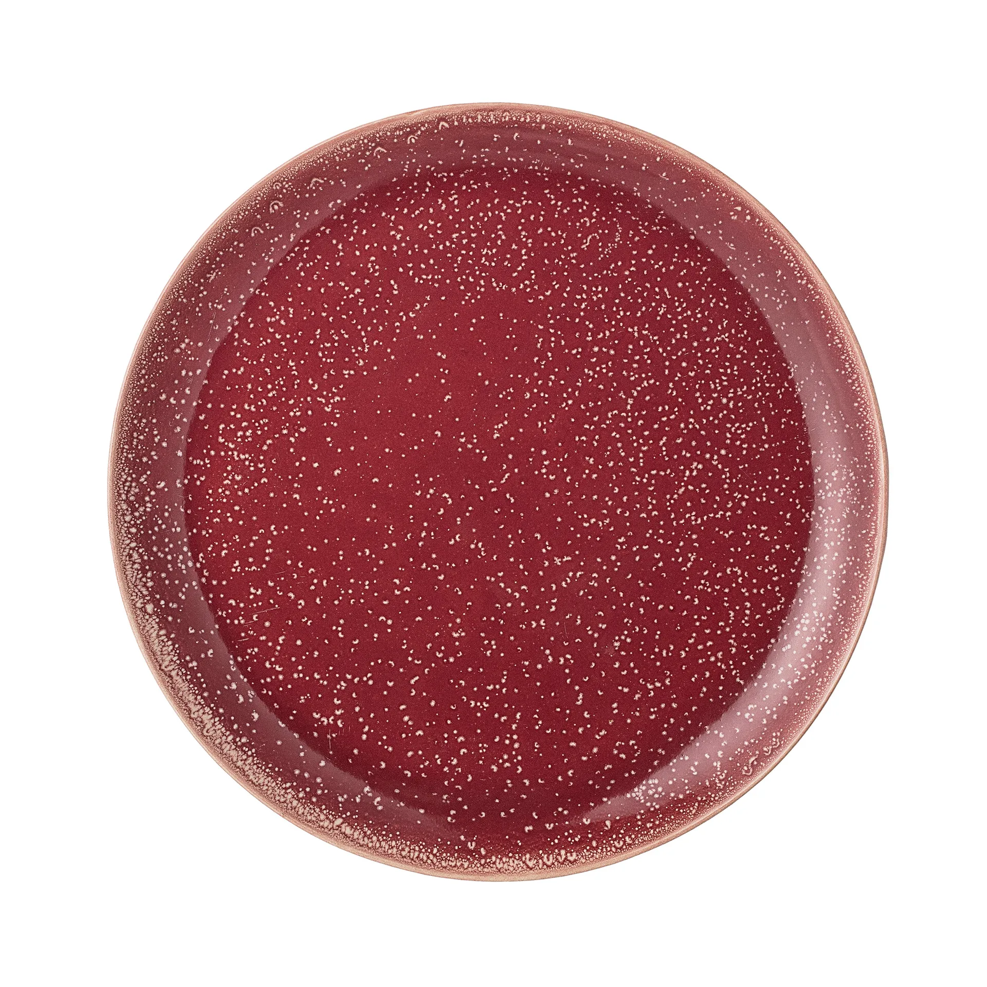 Joëlle tallrik, röd Bloomingville