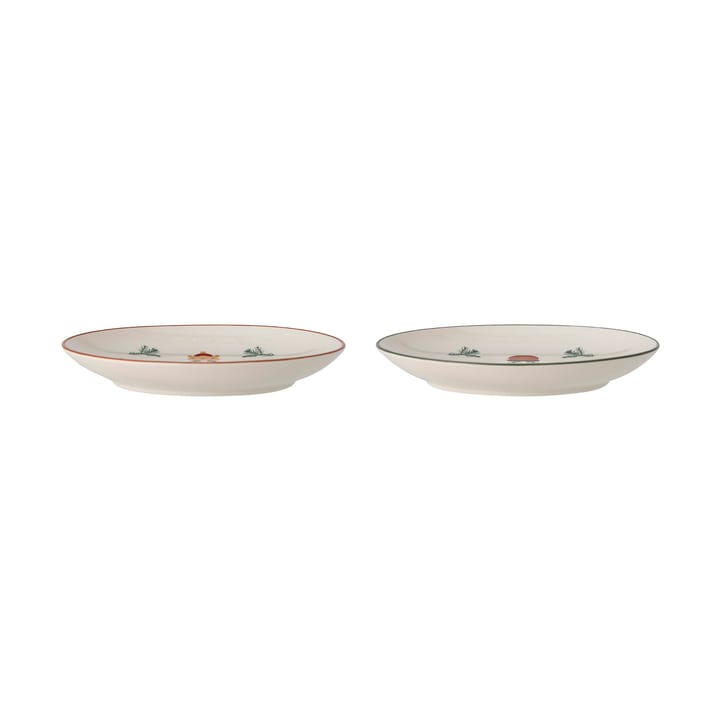 Jolly assiett Ø16 cm 2 delar, Vit-röd Bloomingville